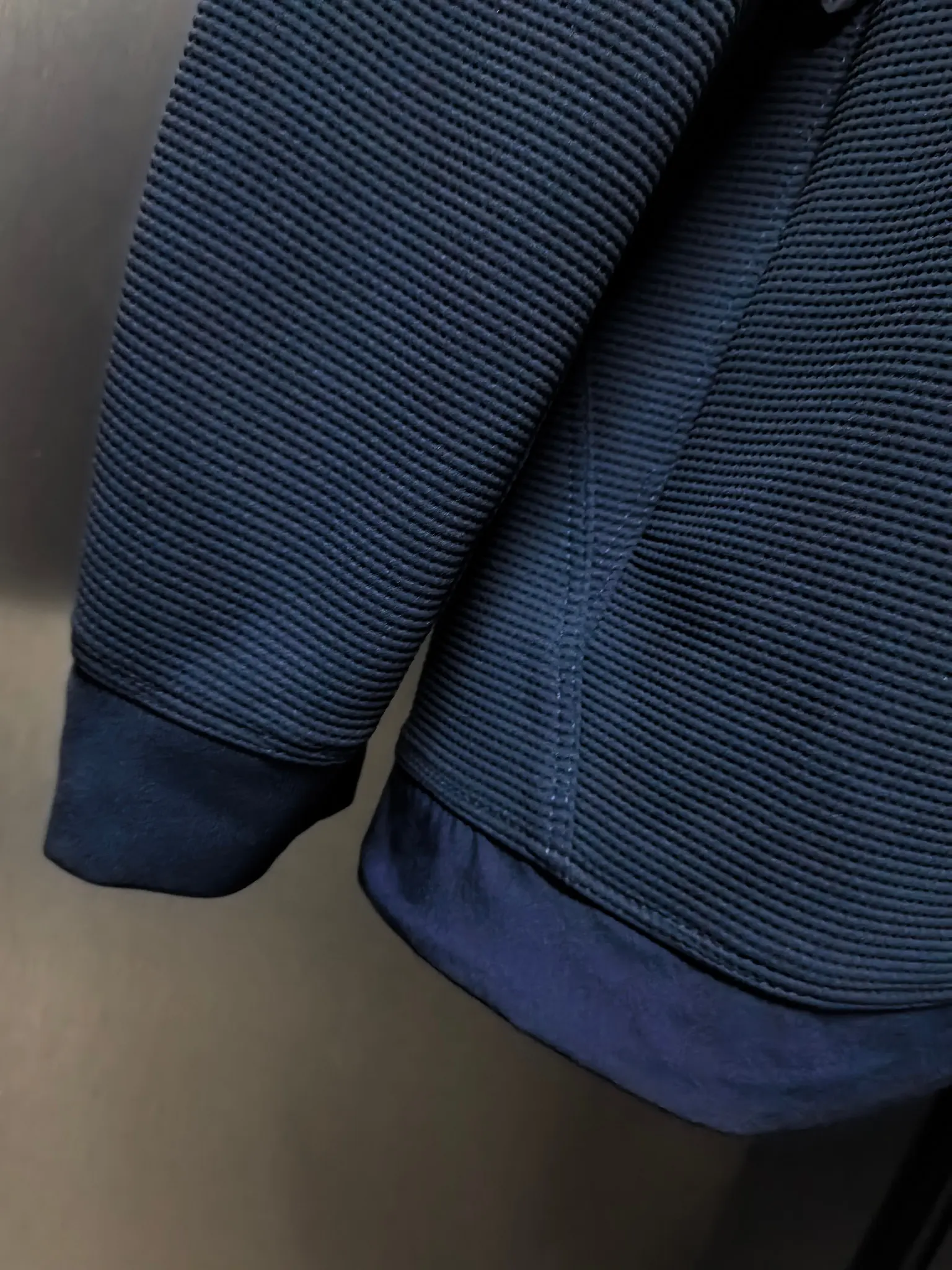 Waffle-Knit Zip-Up Performance Jacket D37020832 — view 5
