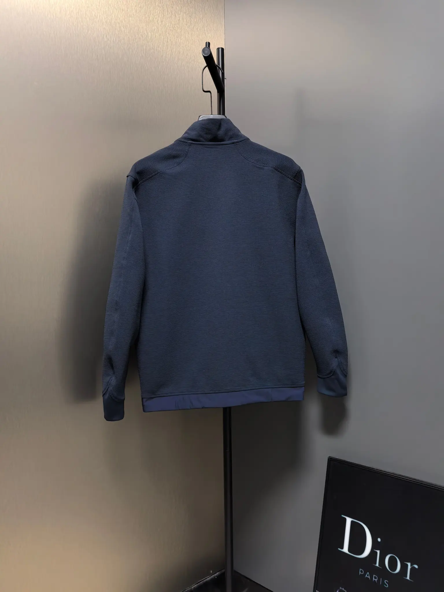 Waffle-Knit Zip-Up Performance Jacket D37020832 — view 8
