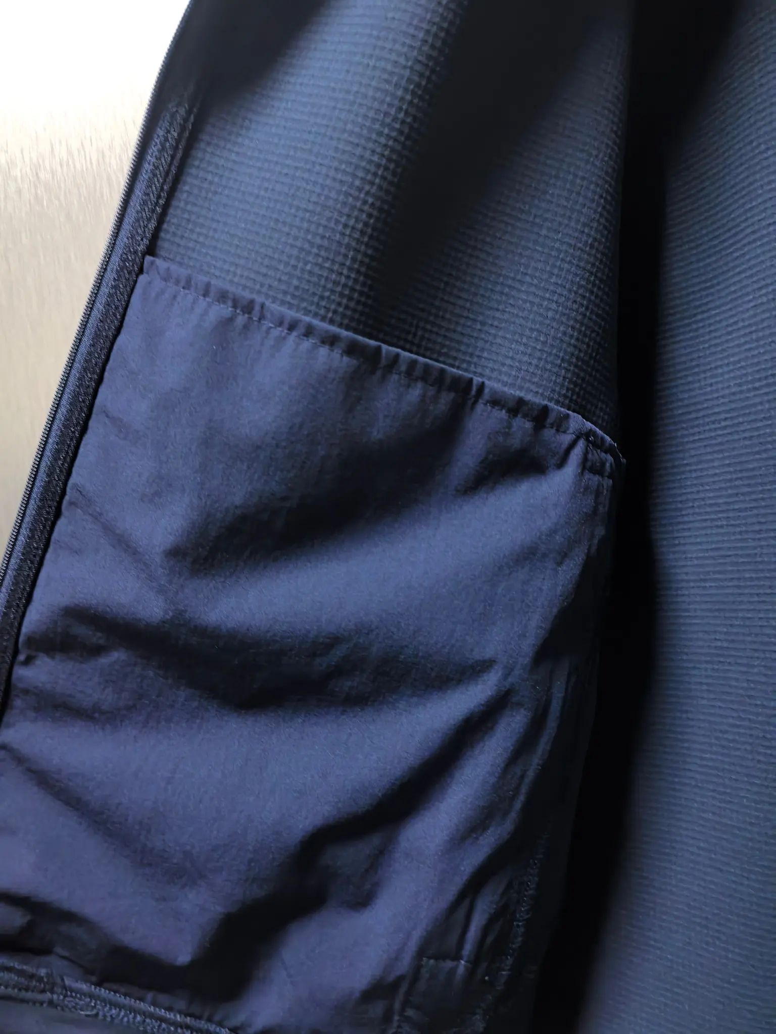 Waffle-Knit Zip-Up Performance Jacket D37020832 — view 10