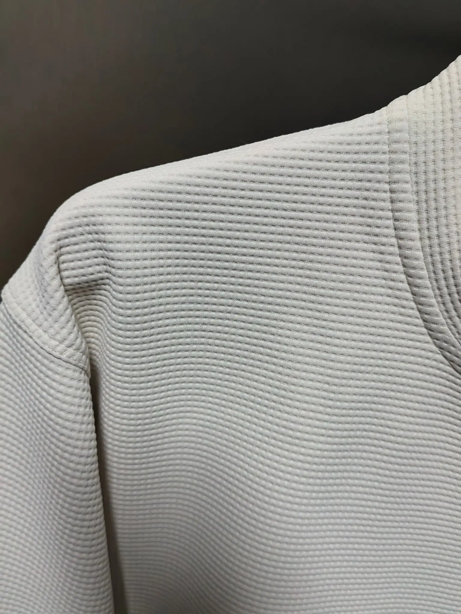 Waffle-Knit Zip-Up Performance Jacket D37020833 — view 2