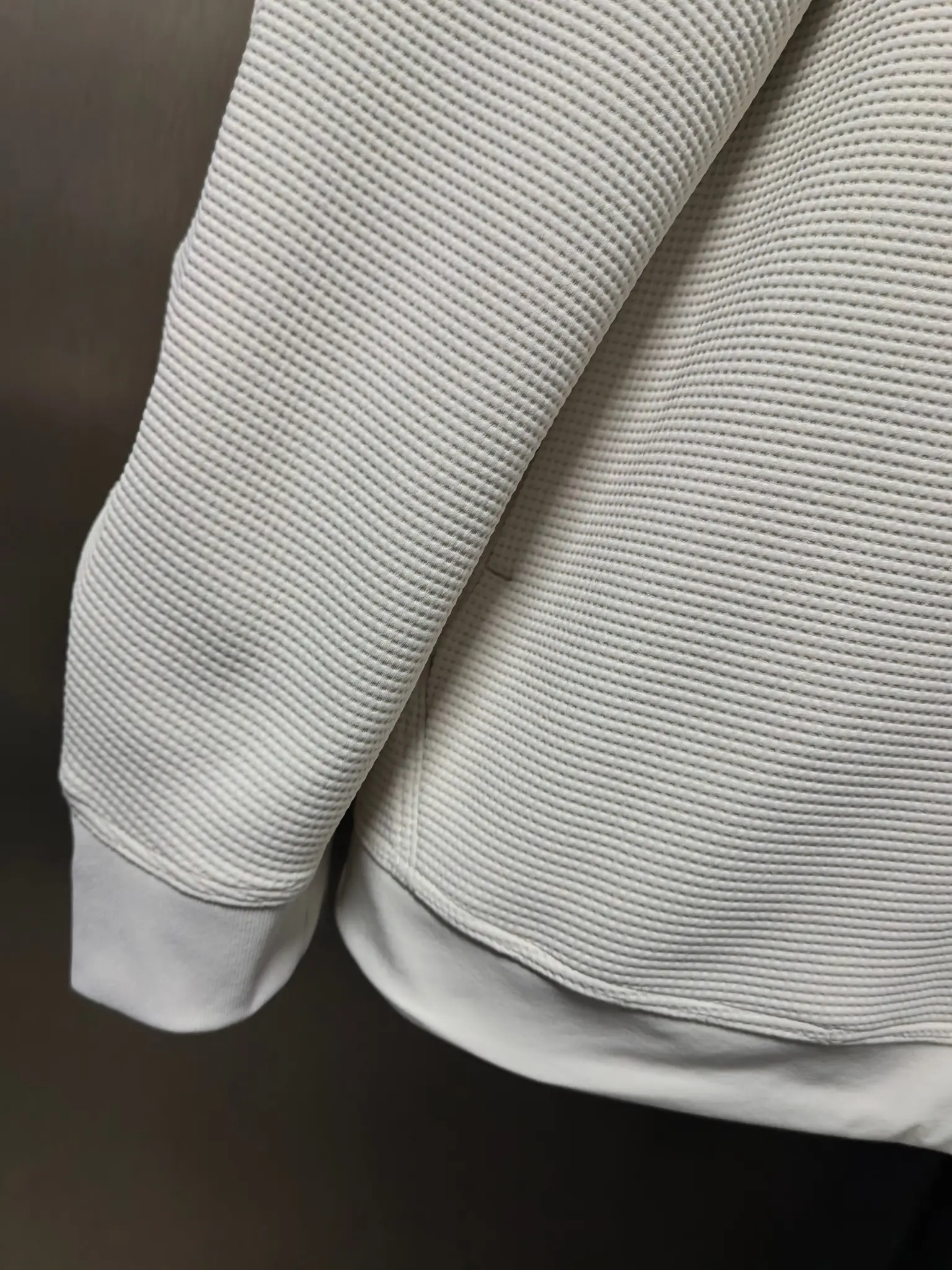Waffle-Knit Zip-Up Performance Jacket D37020833 — view 5