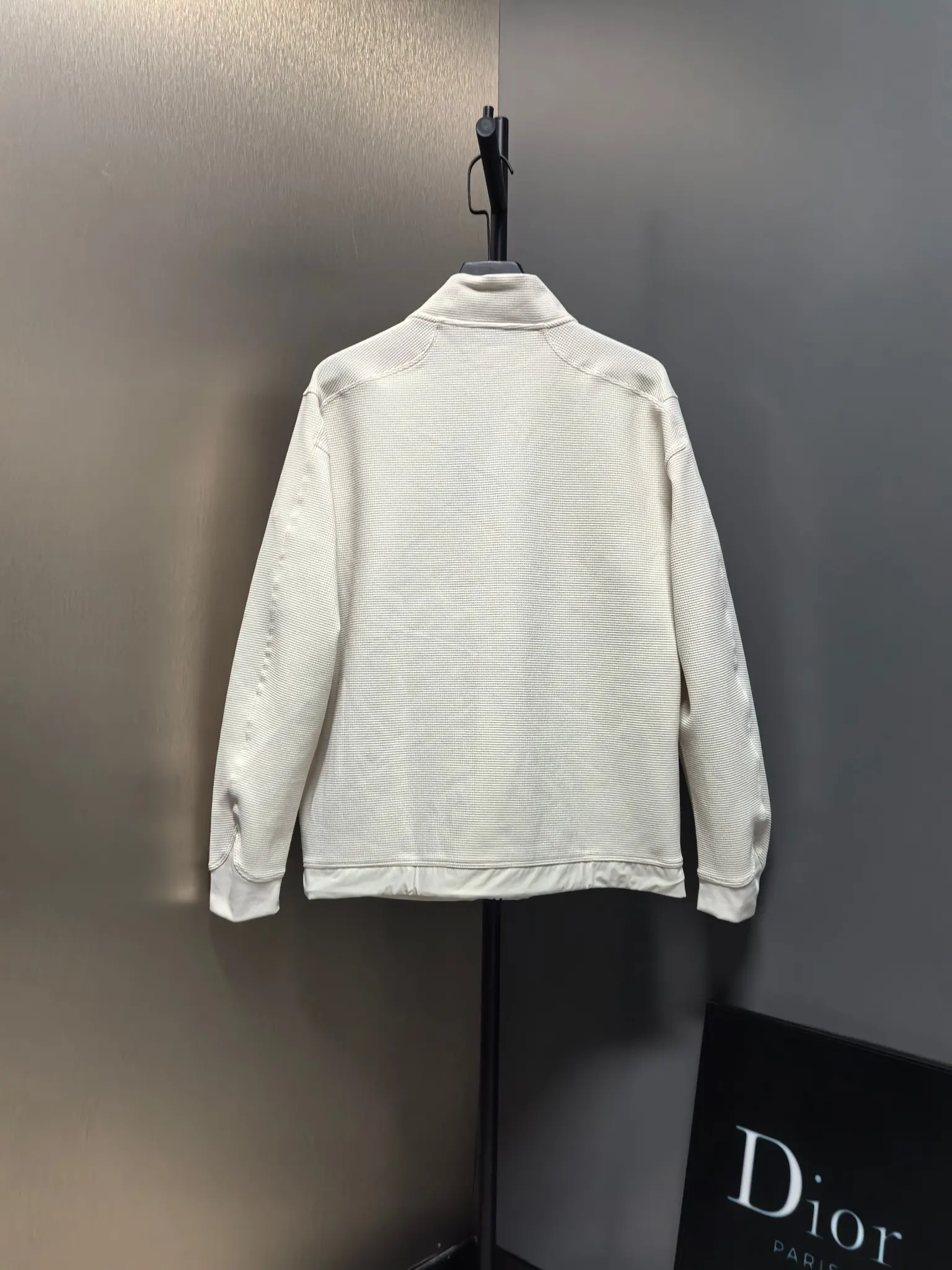 Waffle-Knit Zip-Up Performance Jacket D37020833 — view 8