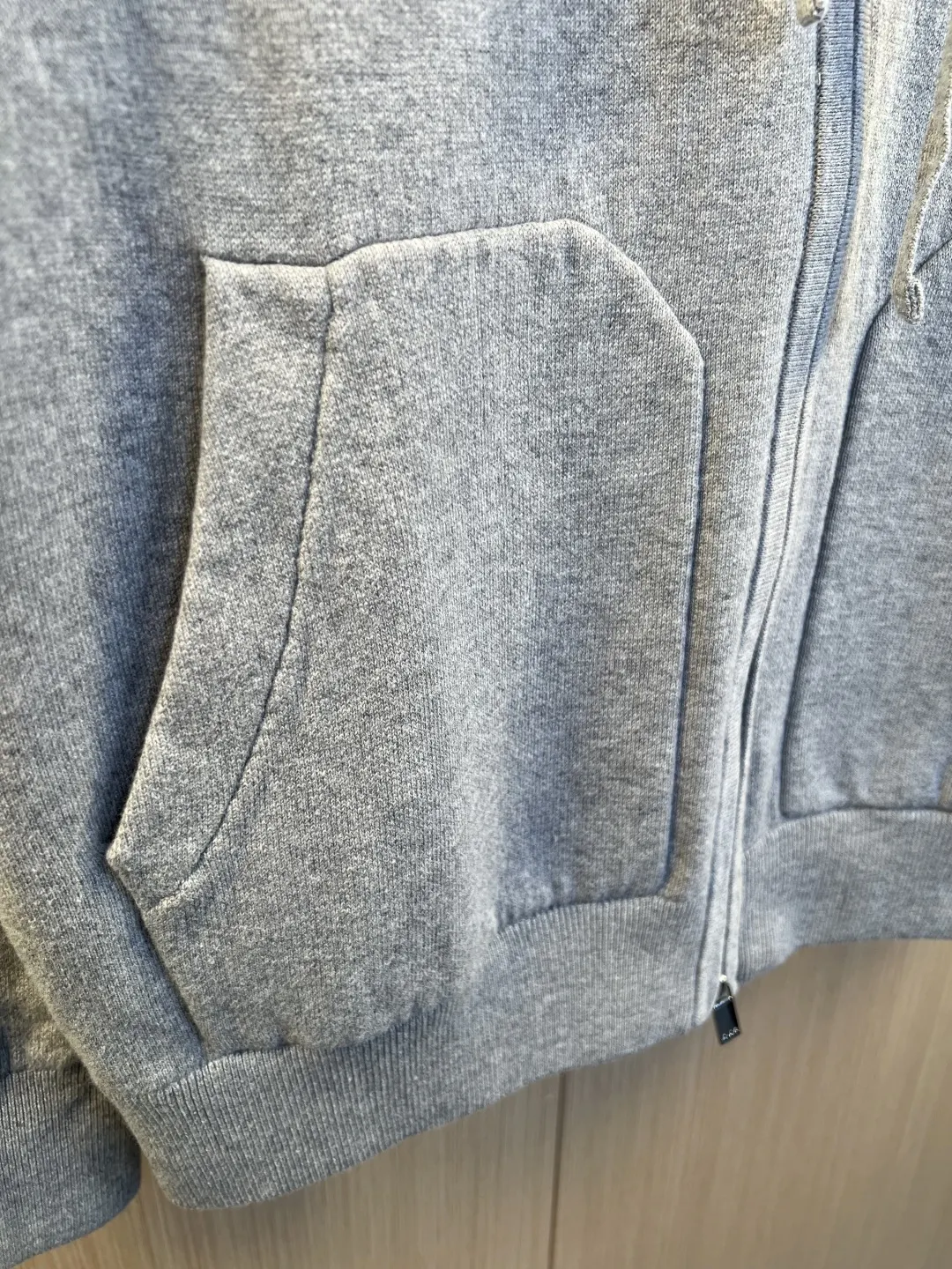 Logo-Embroidered Wool-Blend Zip-Up Hoodie D37019247 — view 6