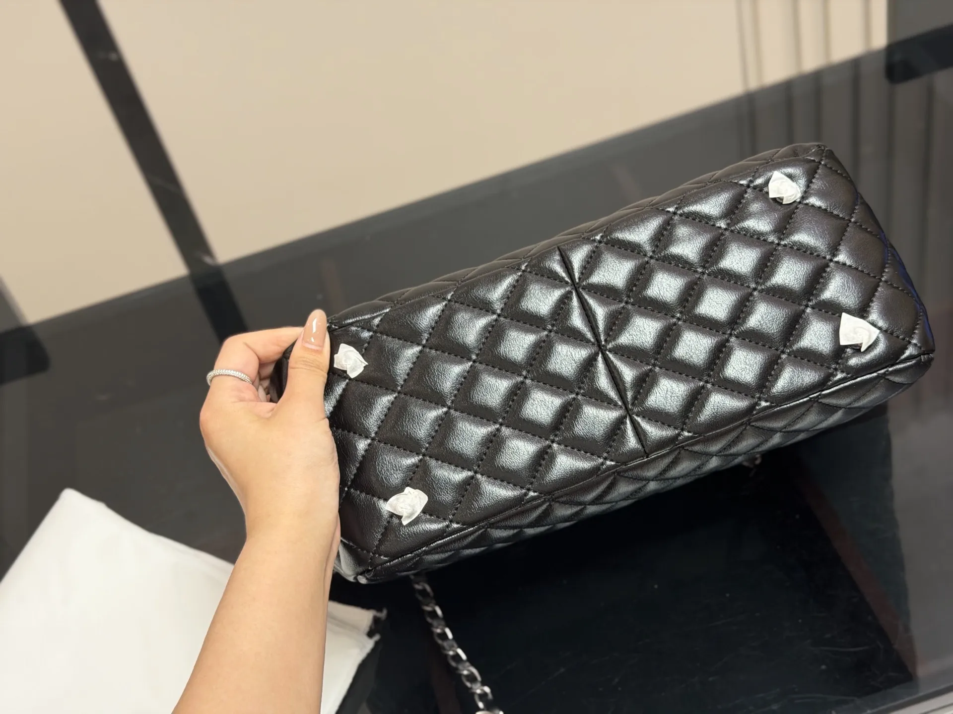Chanel Quilted Chain Tote Bag D37017981 — view 8