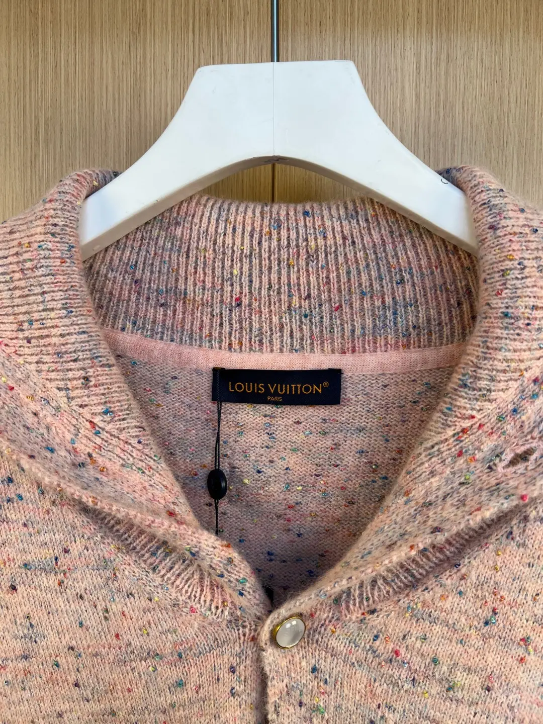Speckled Wool Knit Cardigan with Pearl Buttons D37019254 — view 9