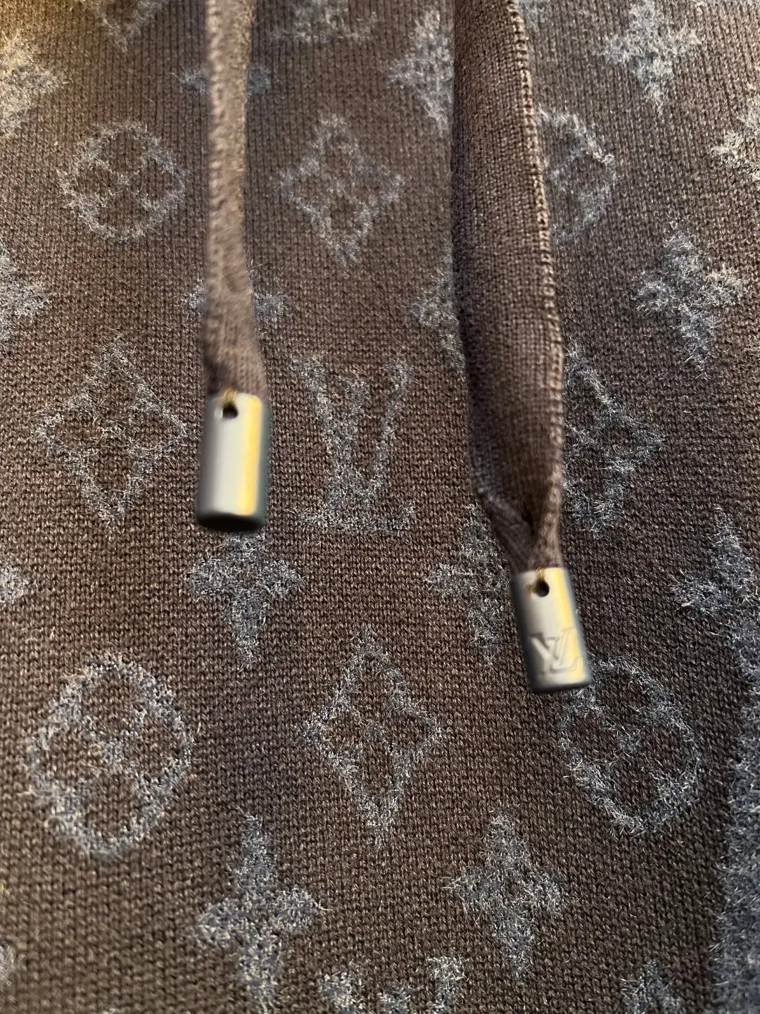 Monogram Jacquard Panel Knit Hoodie D37019255 — view 2