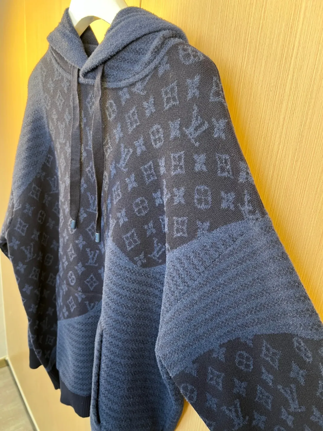 Monogram Jacquard Panel Knit Hoodie D37019255 — view 4