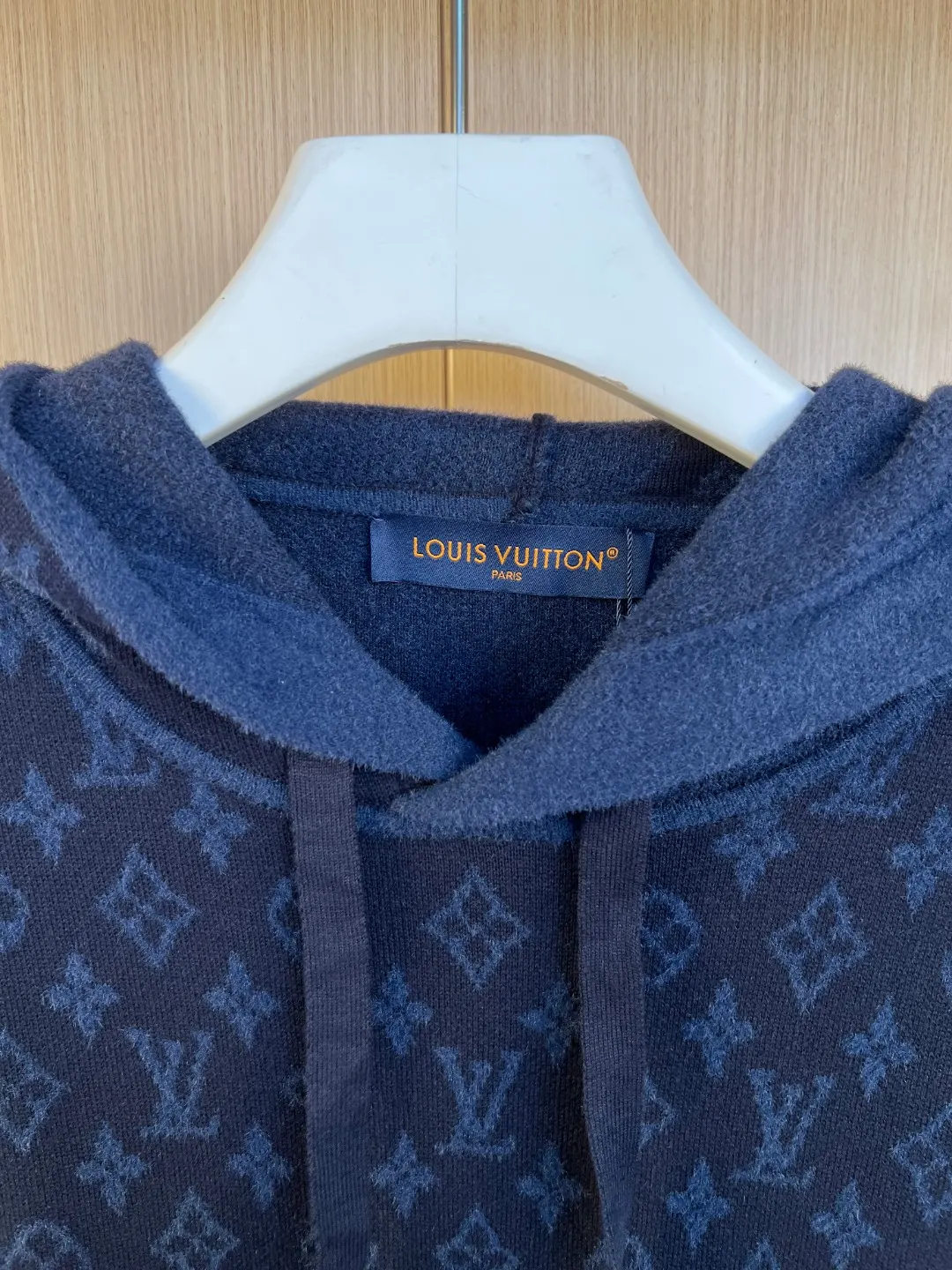 Monogram Jacquard Panel Knit Hoodie D37019255 — view 5