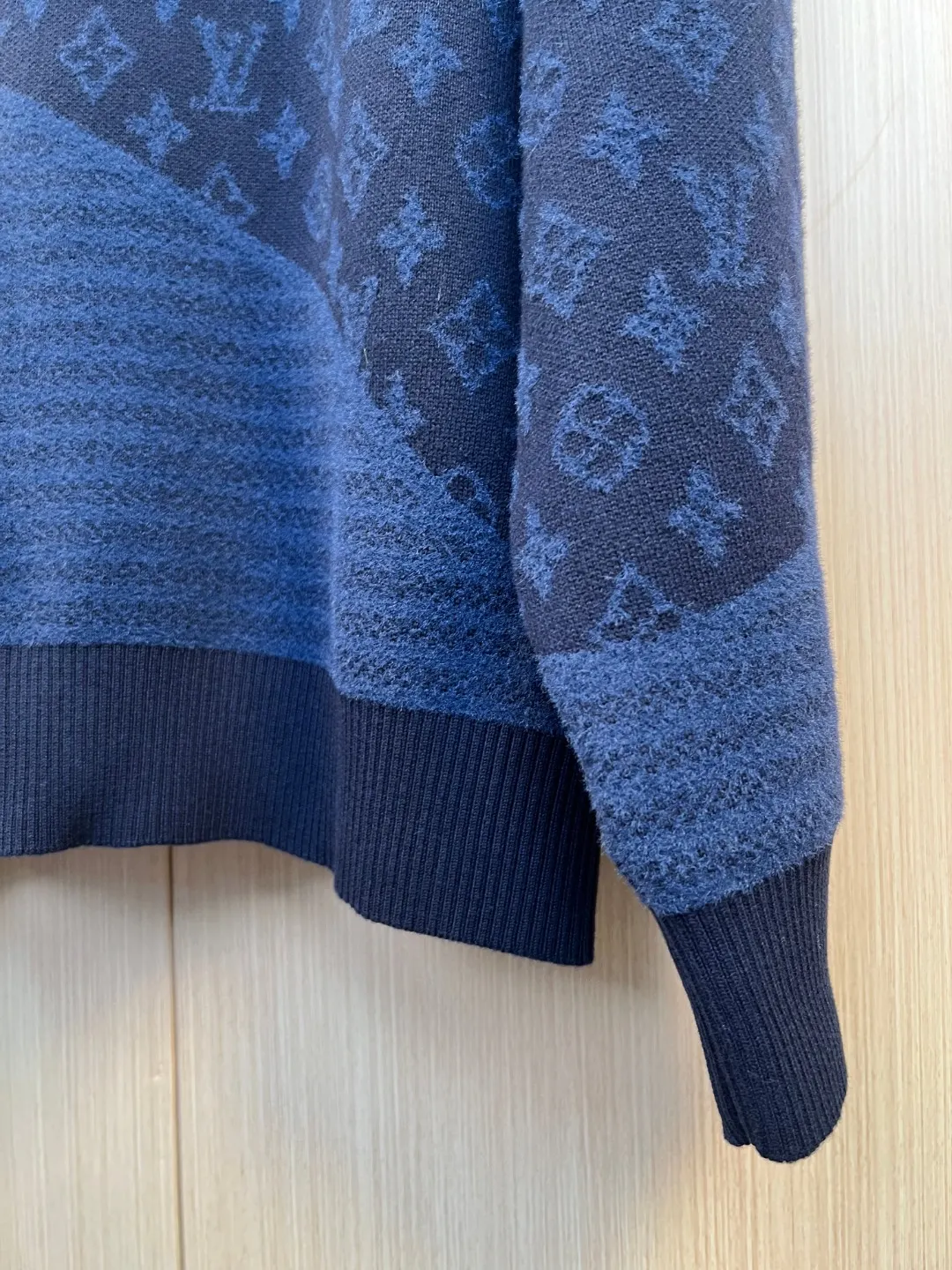 Monogram Jacquard Panel Knit Hoodie D37019255 — view 7