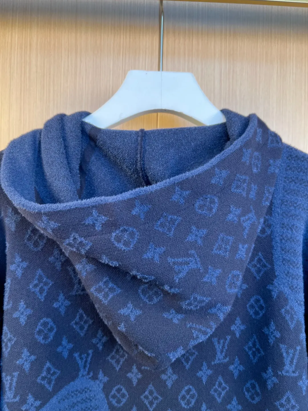 Monogram Jacquard Panel Knit Hoodie D37019255 — view 8