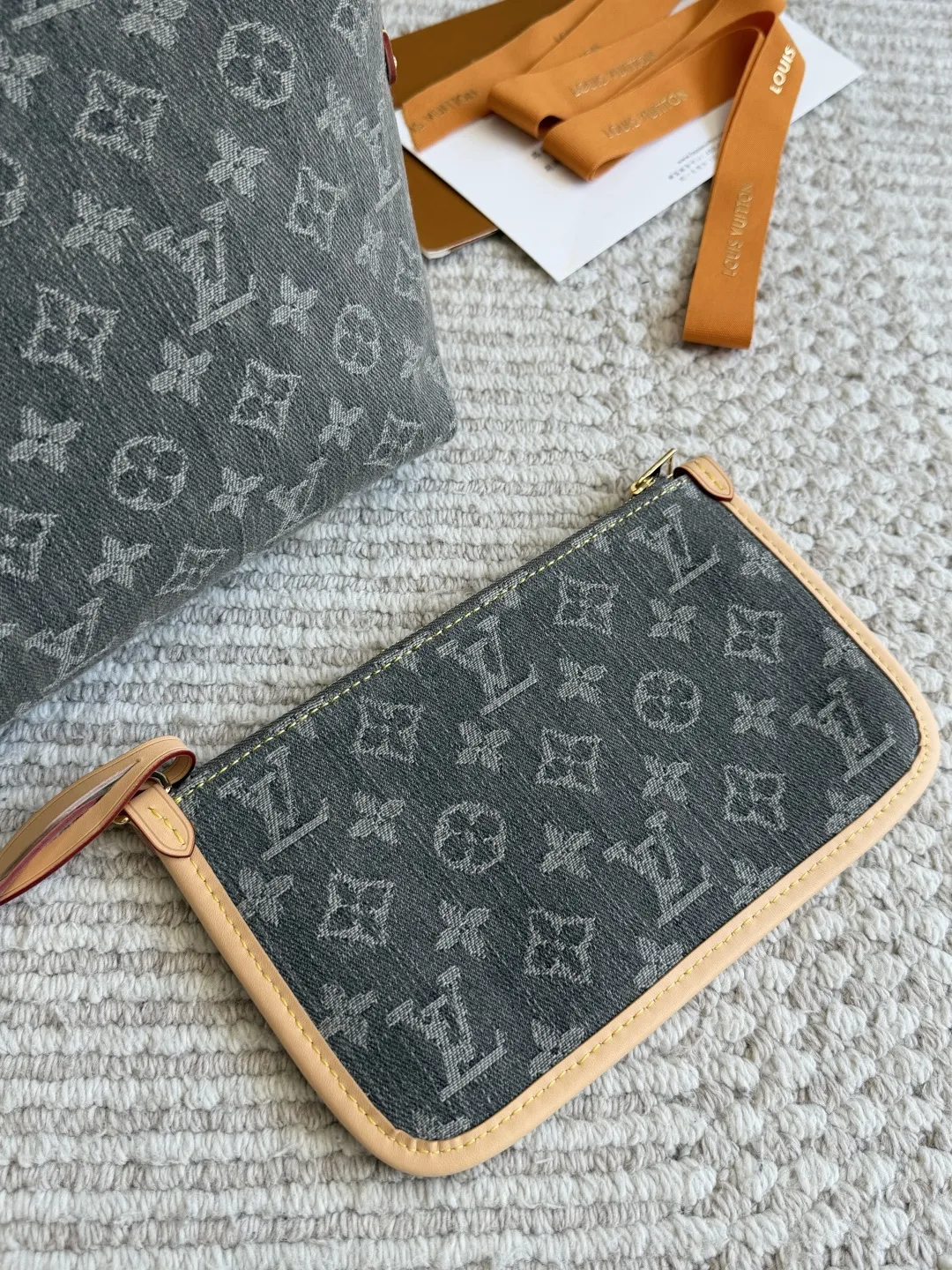 Carryall Denim Monogram Shoulder Bag D37018047 — view 6