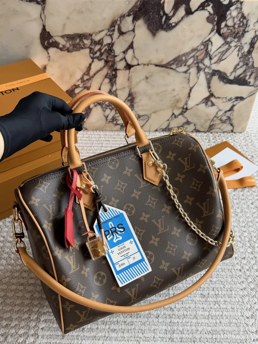 Speedy 30 Monogram Canvas Bandoulière Bag D37018045 — view 10