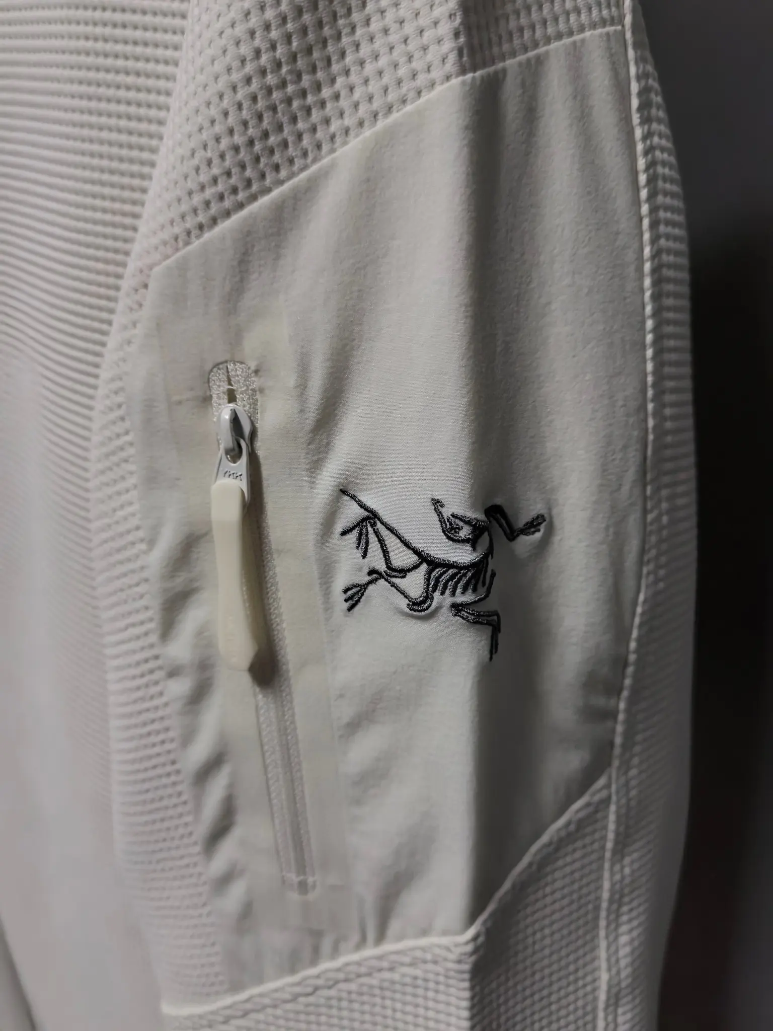 Waffle-Knit Zip-Up Hooded Jacket D38020830 — view 6