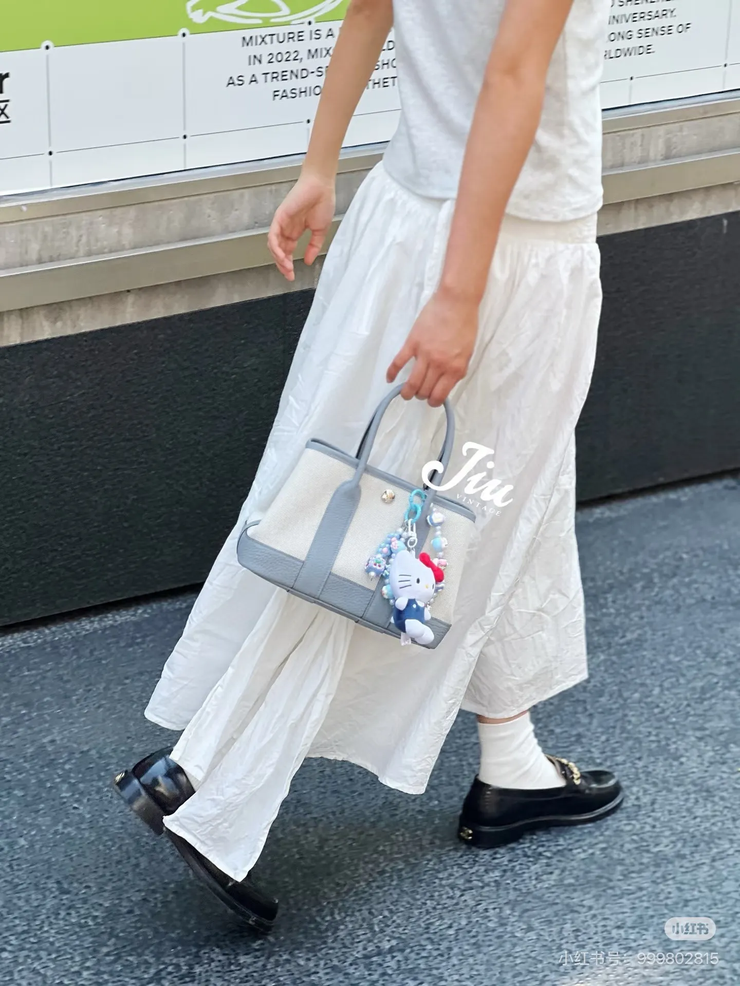 Mini Garden Party Canvas & Leather Tote D39018338