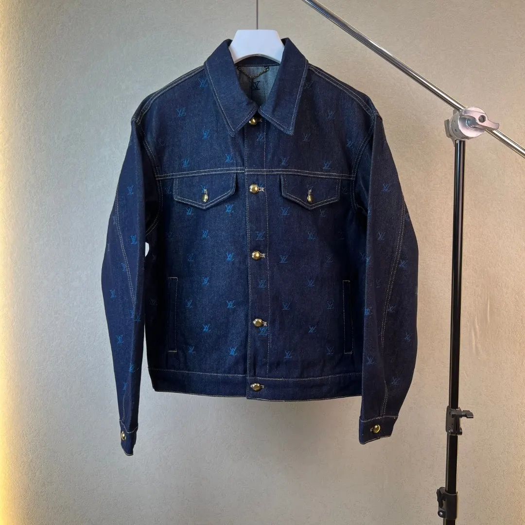 Monogram Embroidered Denim Trucker Jacket D39019270
