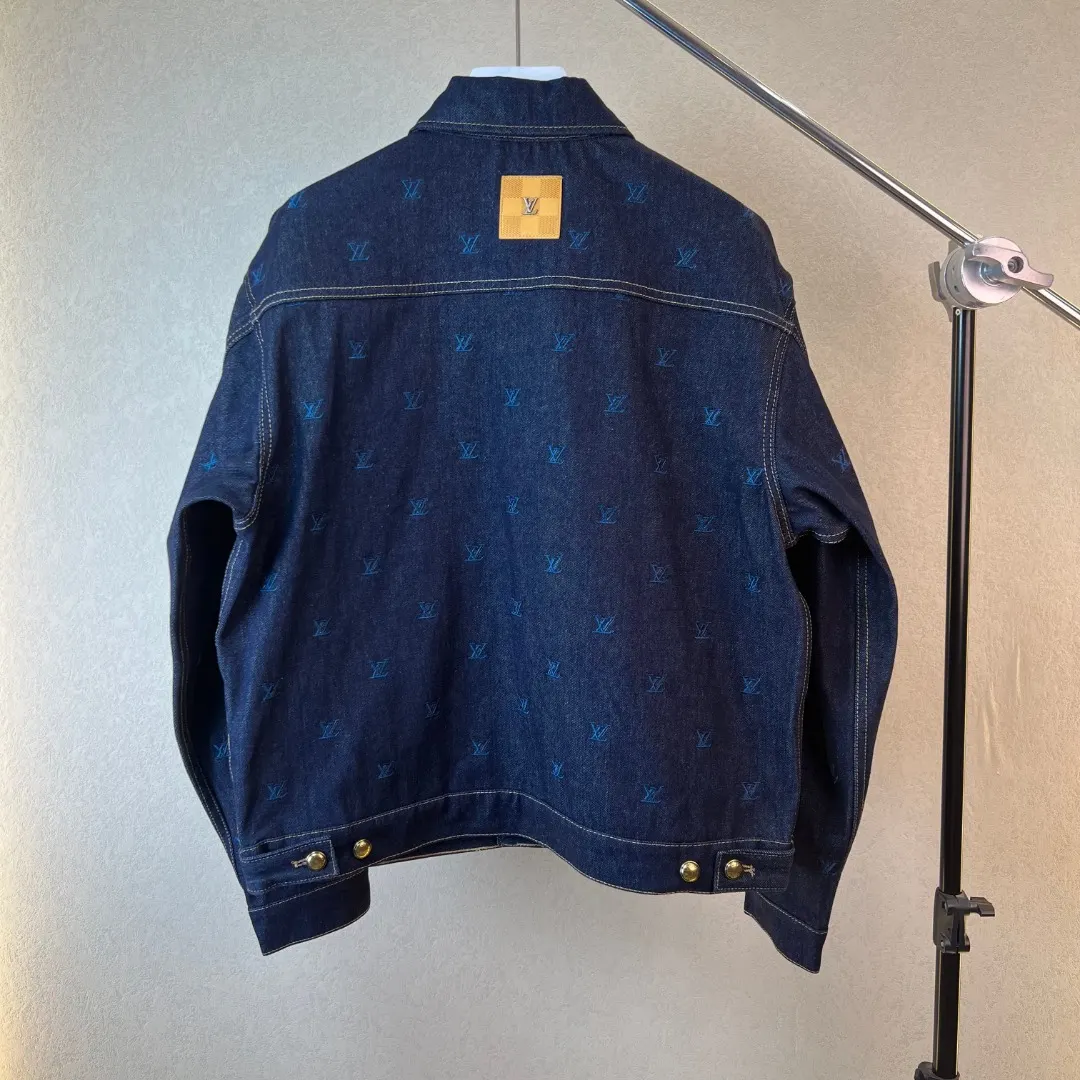 Monogram Embroidered Denim Trucker Jacket D39019270 — view 2
