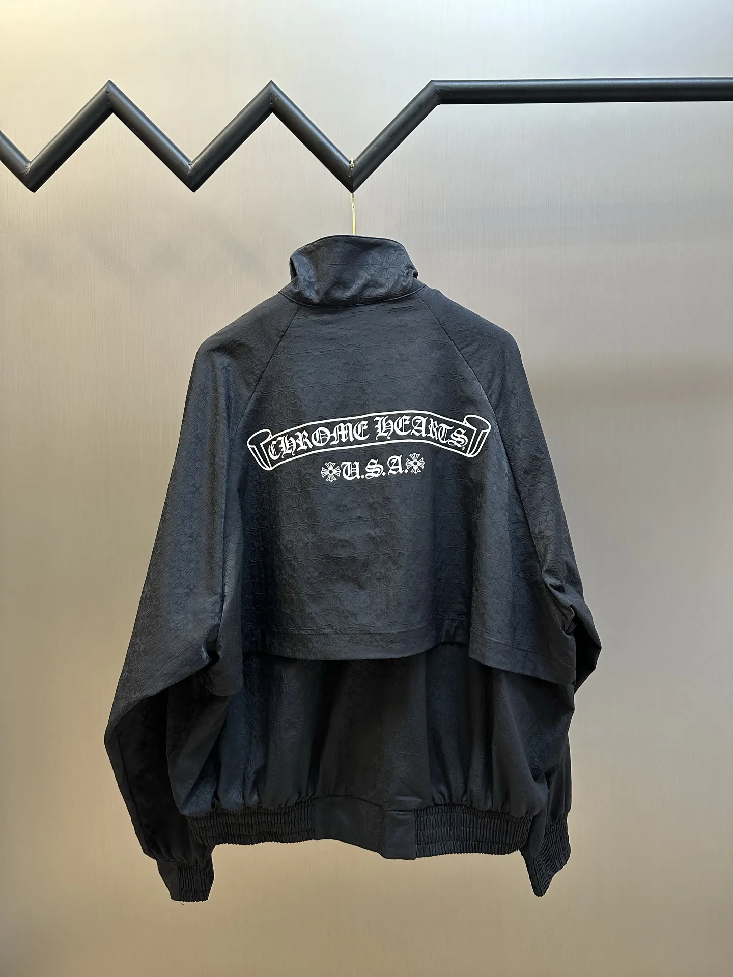 Monogram Jacquard Zip-Up Bomber Jacket D39019167 — view 4