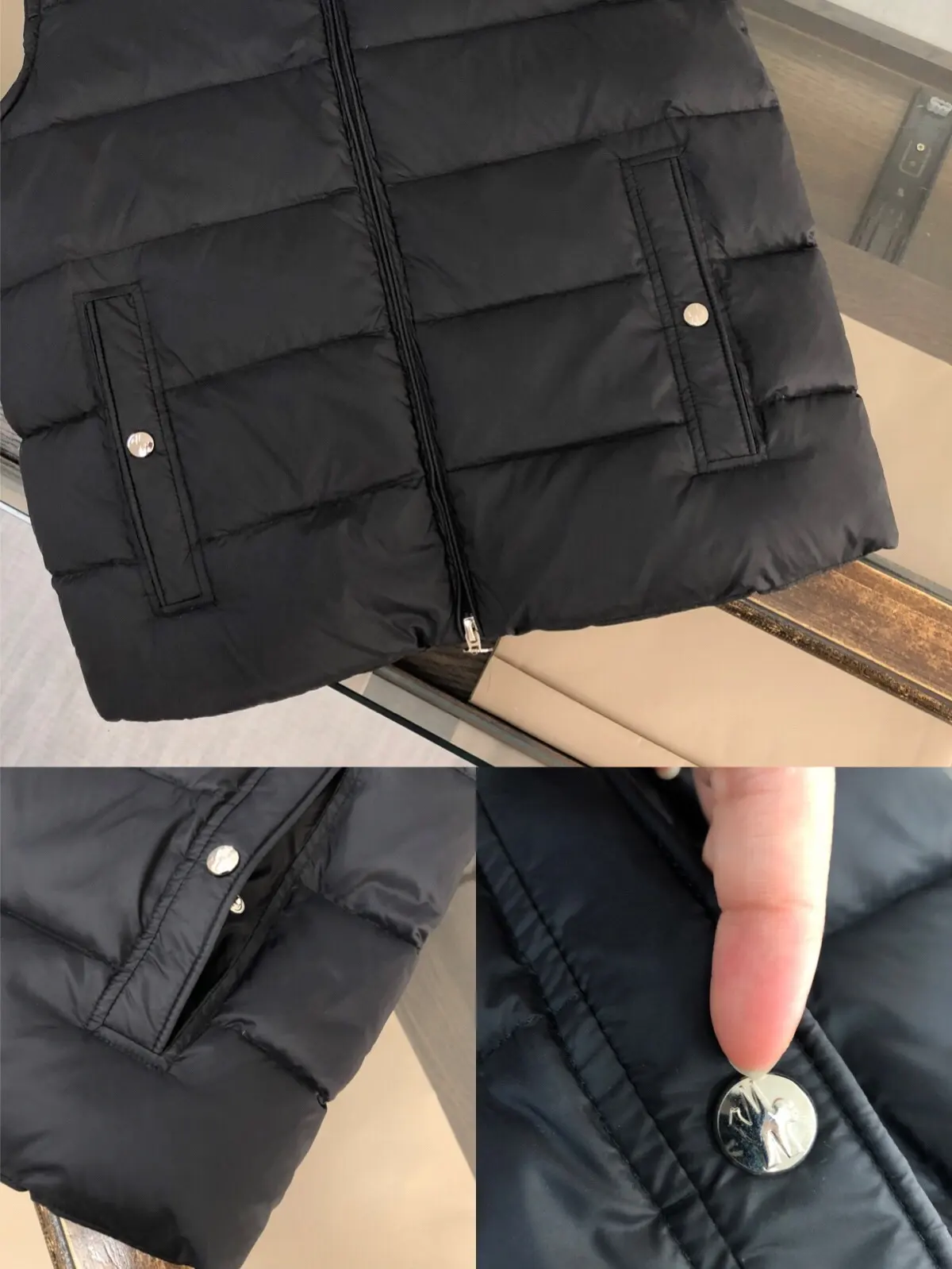 Hooded Down-Filled Gilet D42020867 — view 6