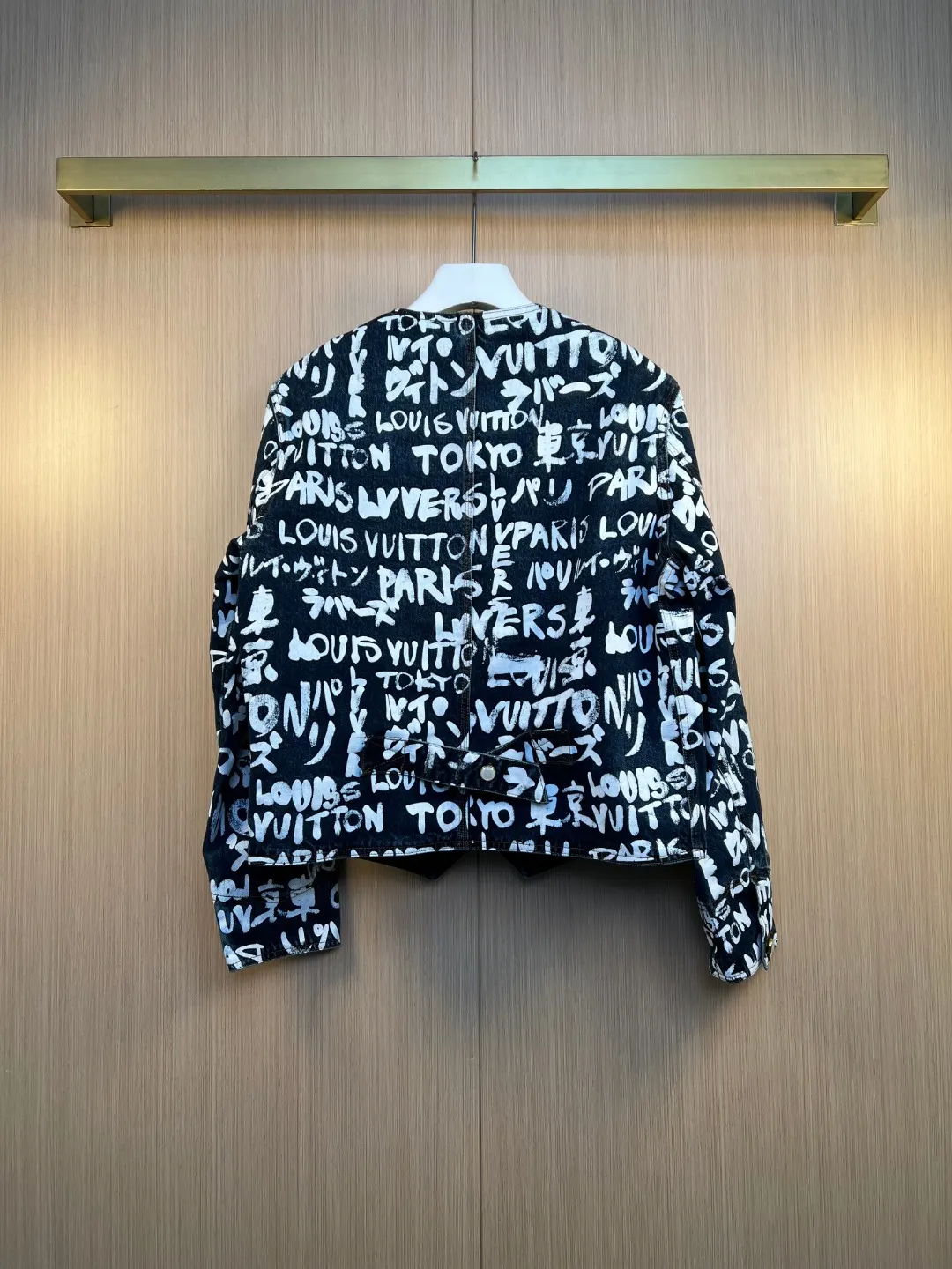 Nigo Graffiti Print Denim Padded Jacket D43019268 — view 7
