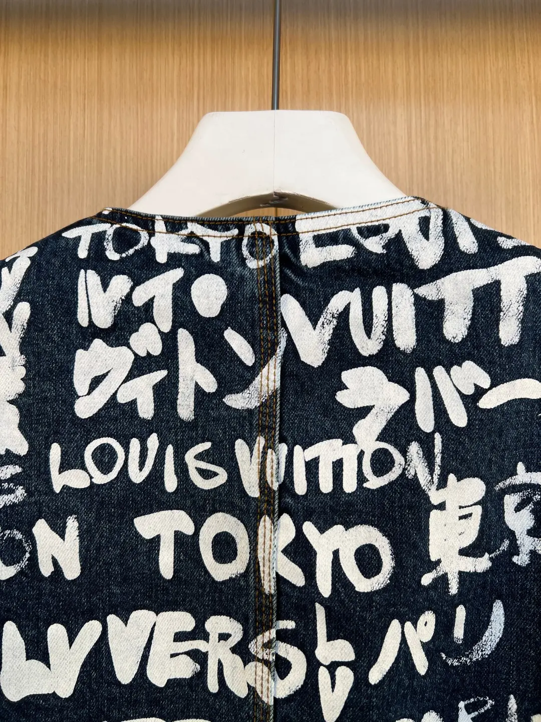 Nigo Graffiti Print Denim Padded Jacket D43019268 — view 9