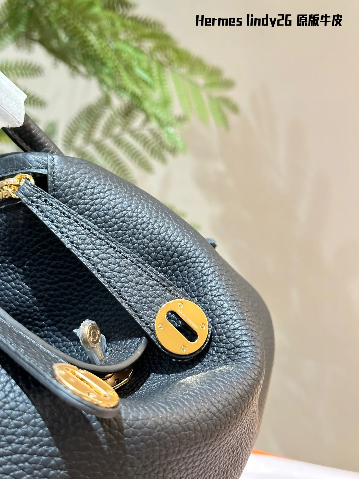 Lindy Grained Leather Top-Handle Bag D43017818 — view 9