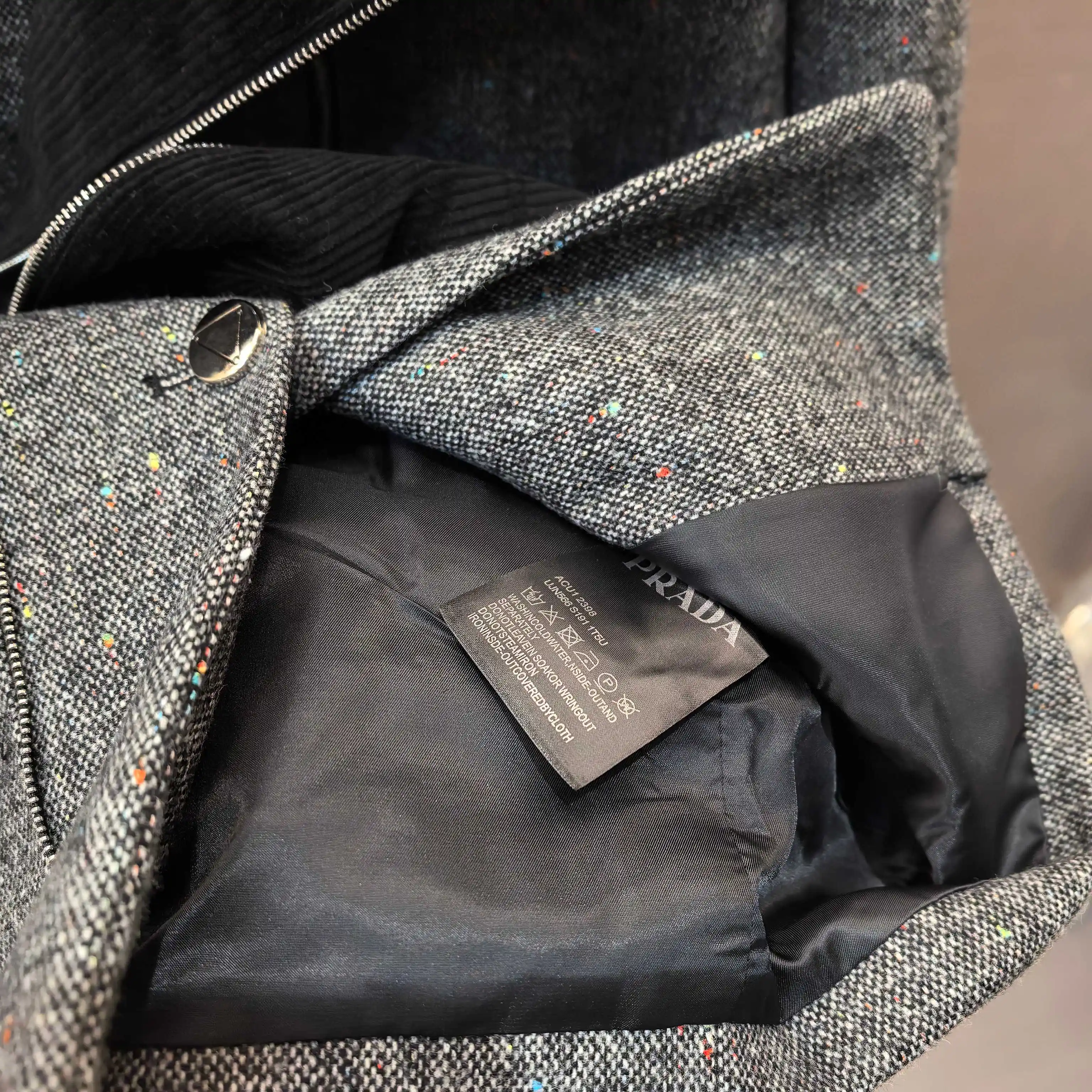 Belted Hooded Wool-Blend Coat D44522415 — view 7