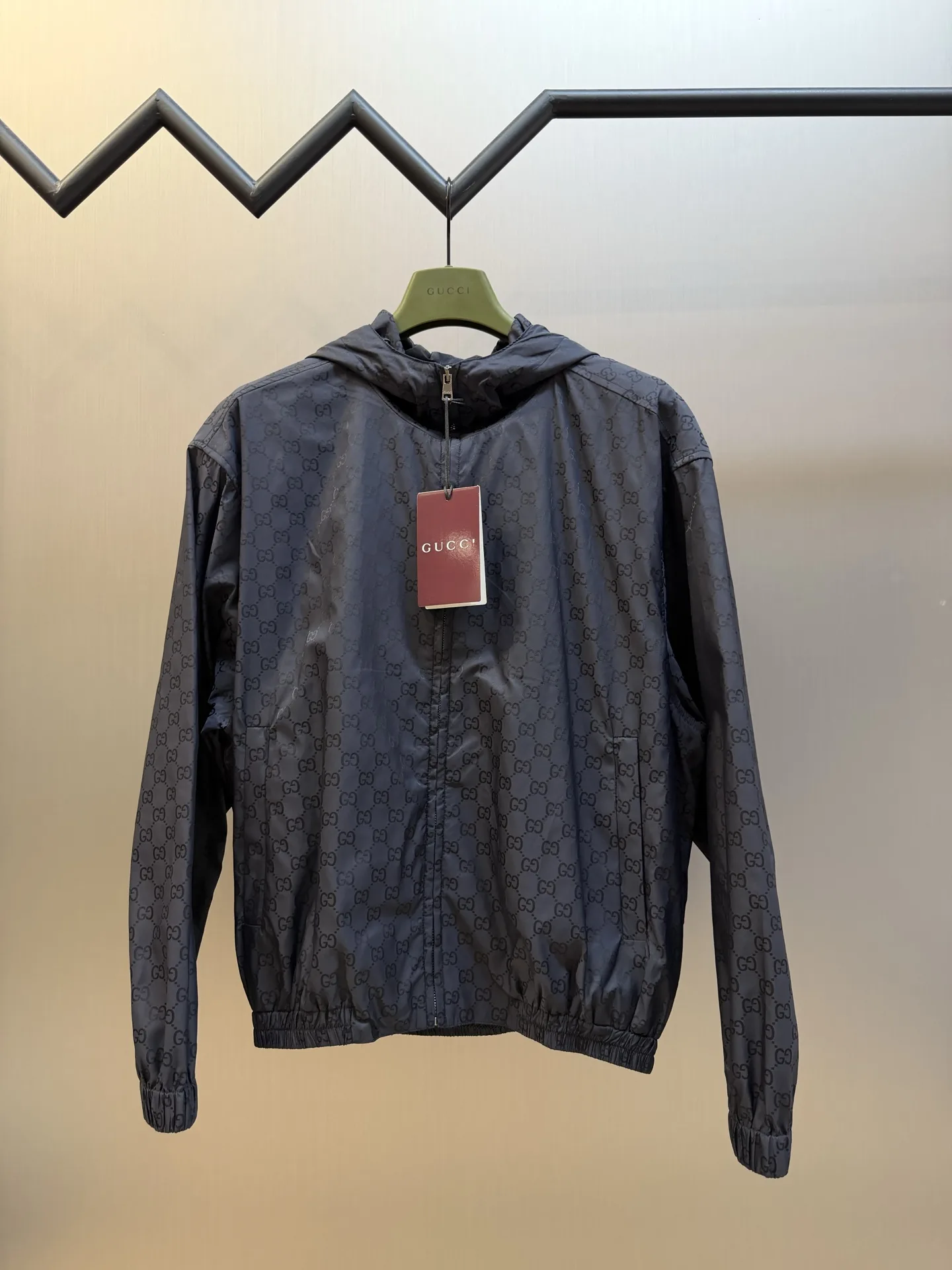 GG Monogram Nylon Hooded Windbreaker D49019169