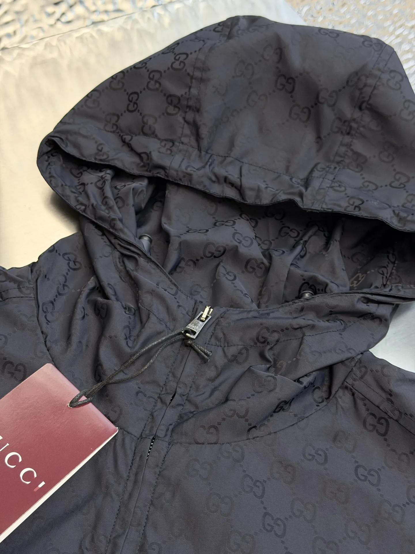 GG Monogram Nylon Hooded Windbreaker D49019169 — view 6