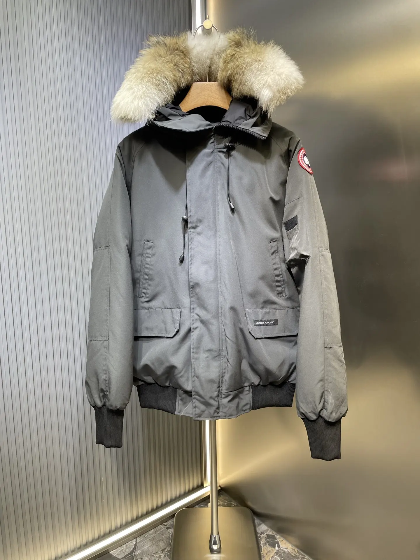 Chilliwack Fur-Trimmed Down Bomber Jacket D53020952