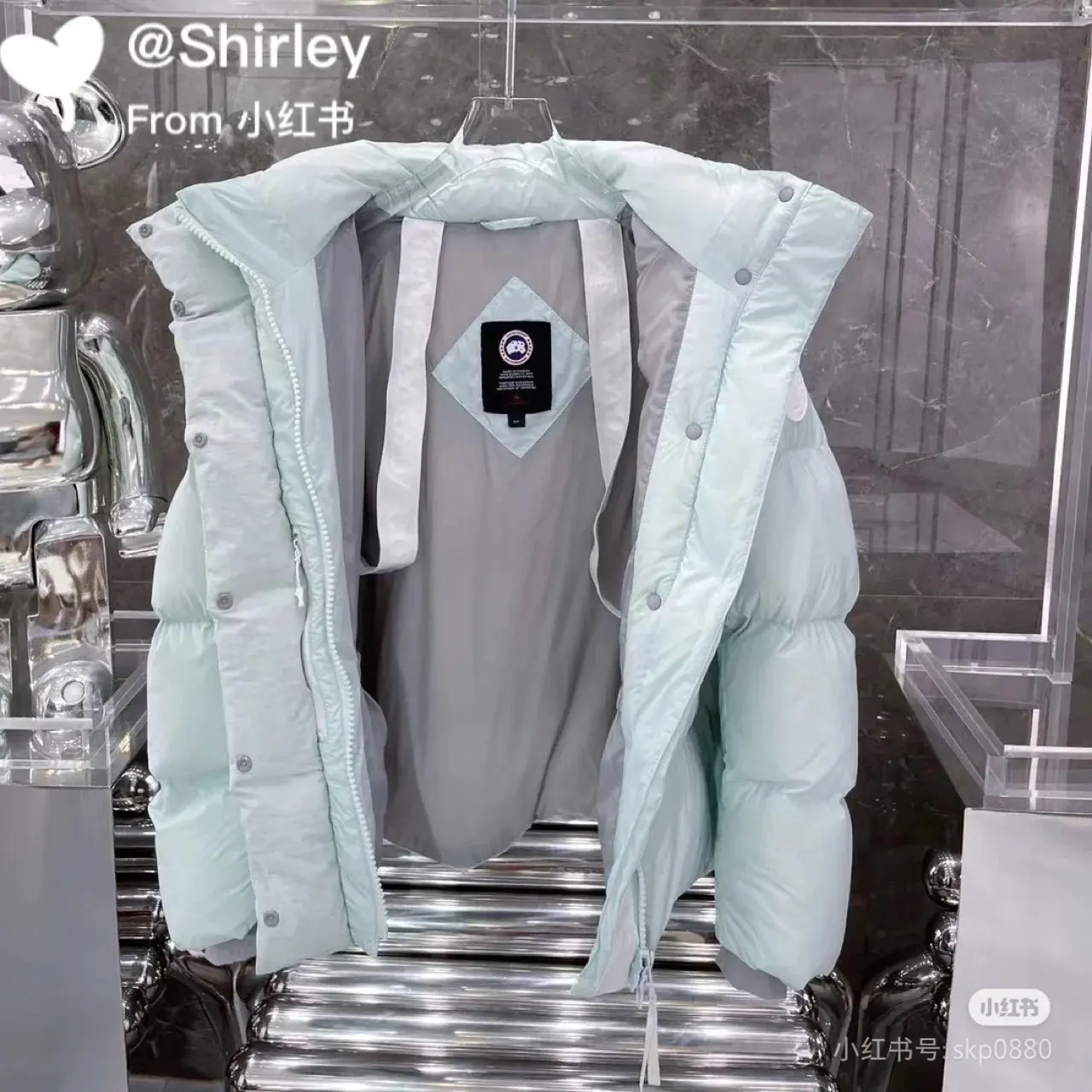 Junction Pastel Down Parka with White Label D53020984 — view 2