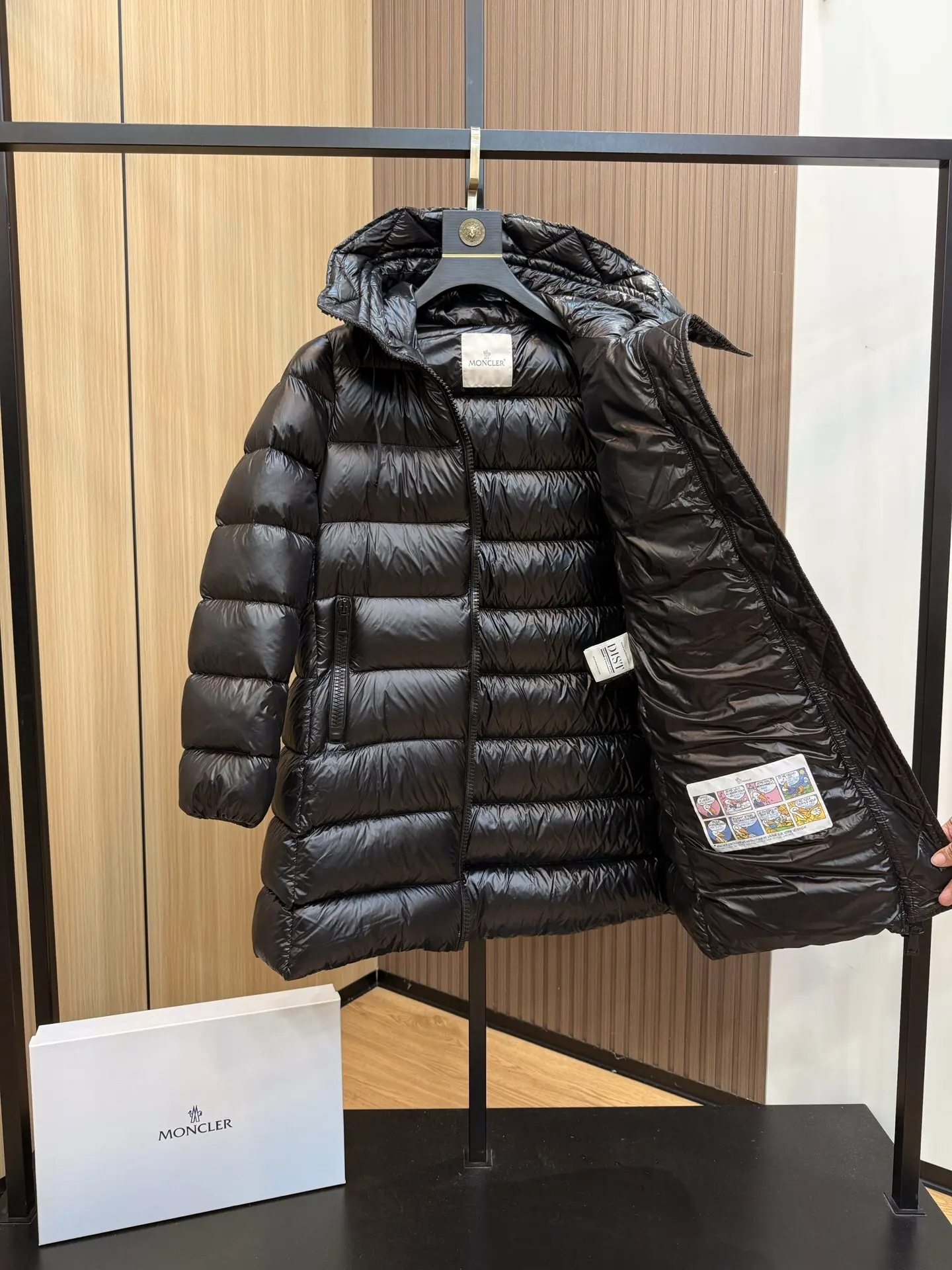 Suyen Hooded Longline Down Coat D55020898 — view 8