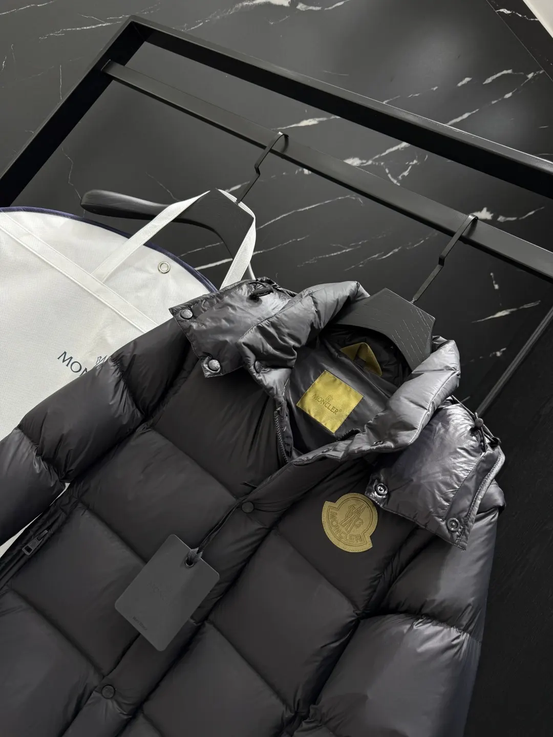 Hooded Down Puffer Jacket with Detachable Sleeves D57020874 — view 6