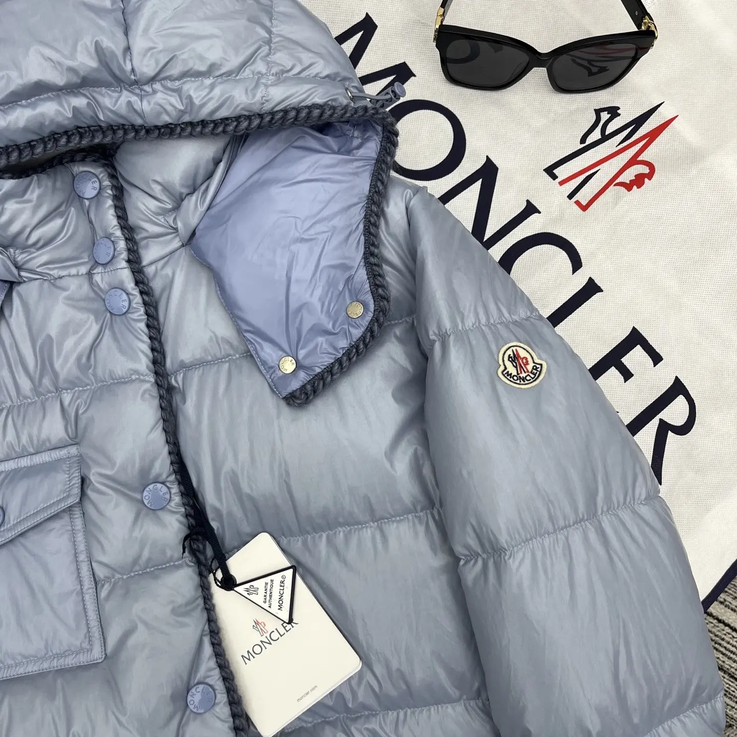 Glarein Hooded Quilted Down Jacket D59020877 — view 3