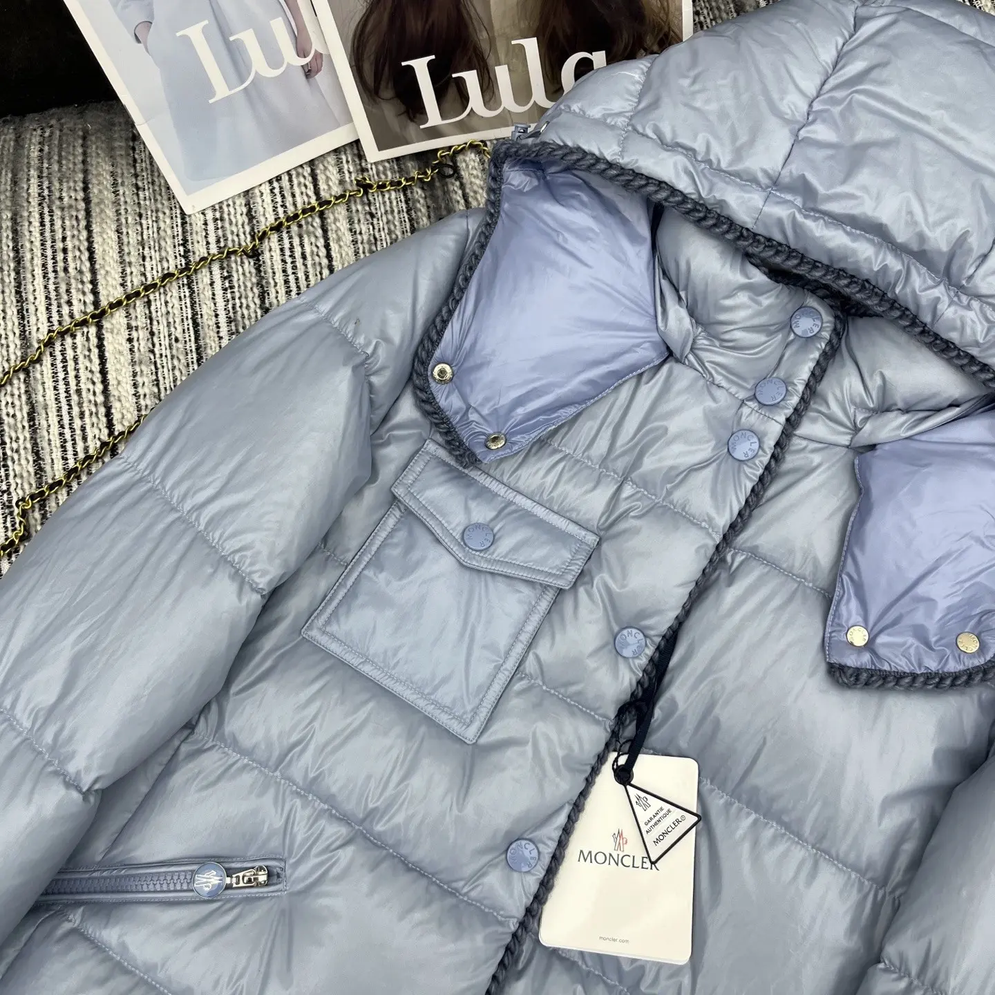 Glarein Hooded Quilted Down Jacket D59020877 — view 4