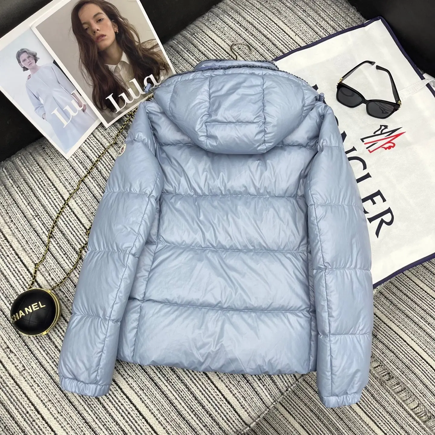 Glarein Hooded Quilted Down Jacket D59020877 — view 8