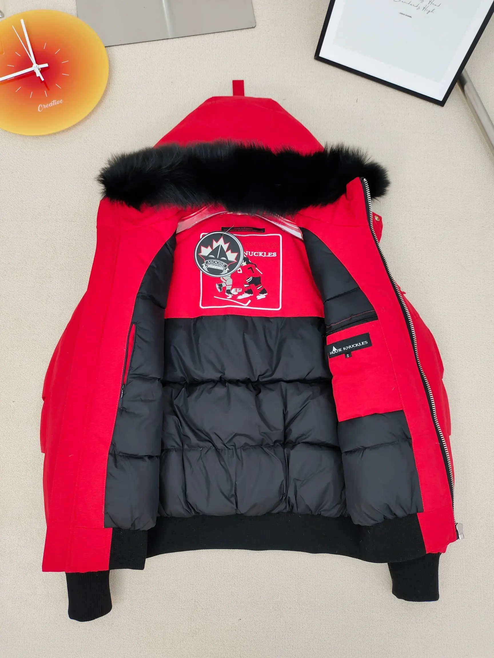 Ballistic Bomber Fur-Trimmed Down Jacket D60020924 — view 7