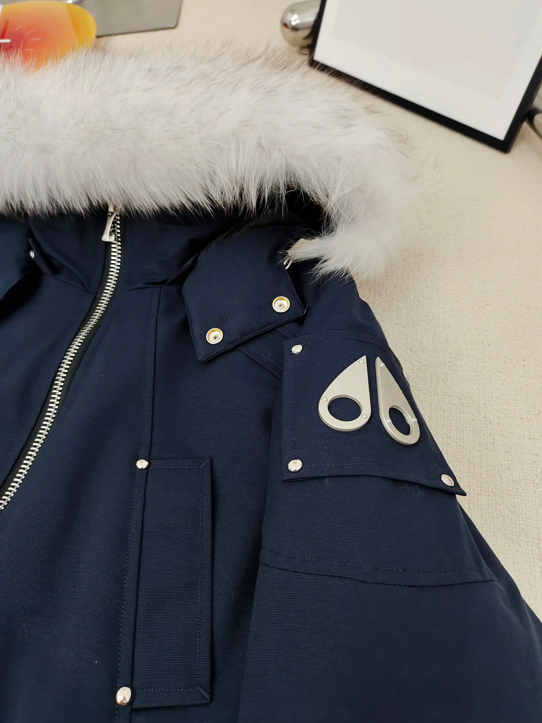 Moose Knuckles Fur-Trimmed Down Bomber Jacket D60020922 — view 5
