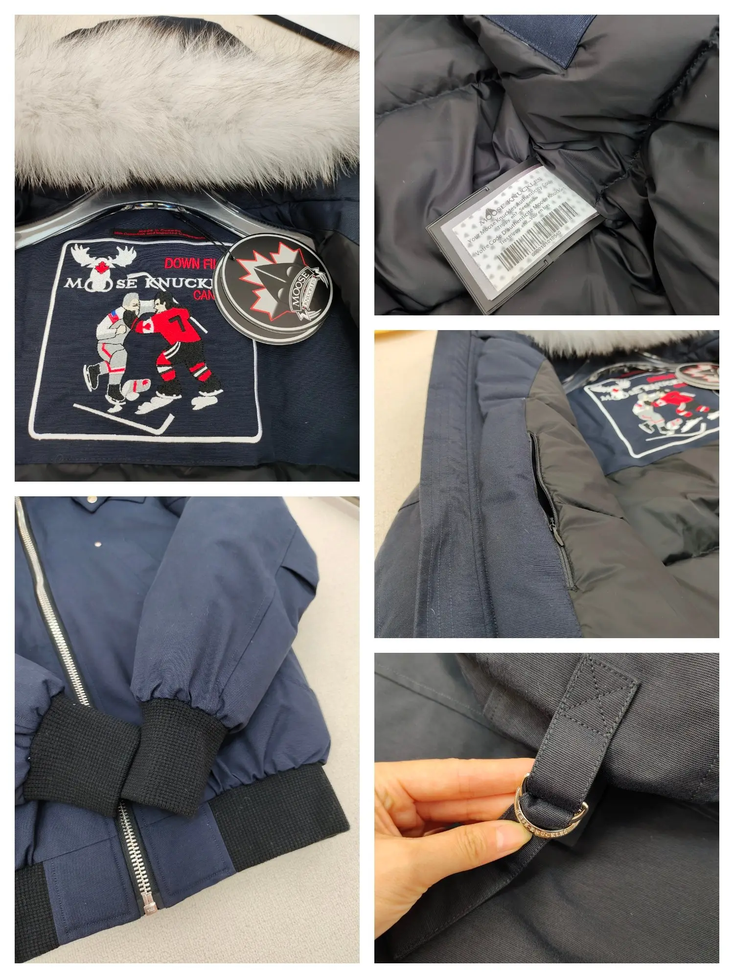 Moose Knuckles Fur-Trimmed Down Bomber Jacket D60020922 — view 9
