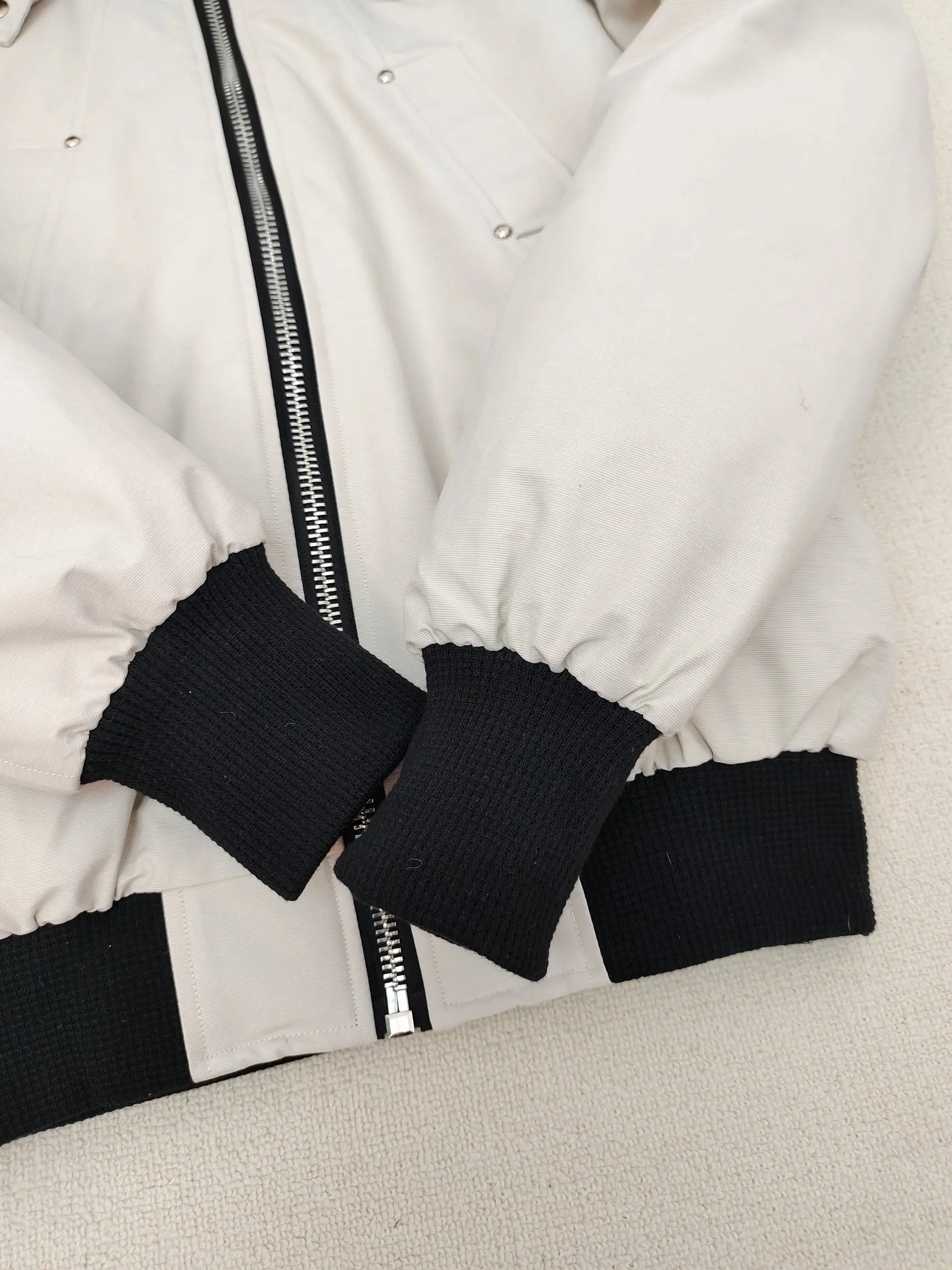 Ballistic Bomber Down Jacket with Fur-Trim Hood D60020923 — view 5