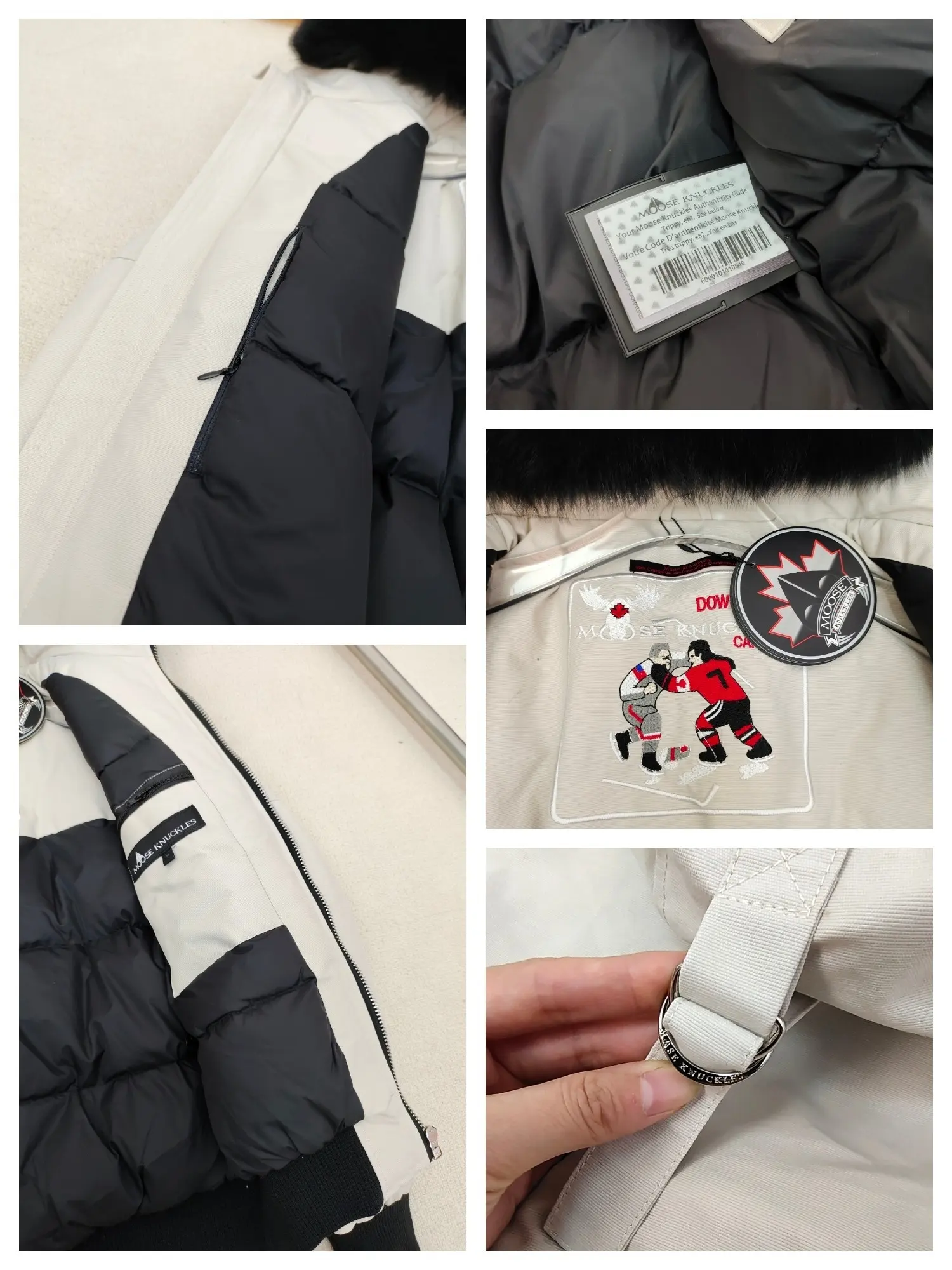 Ballistic Bomber Down Jacket with Fur-Trim Hood D60020923 — view 8