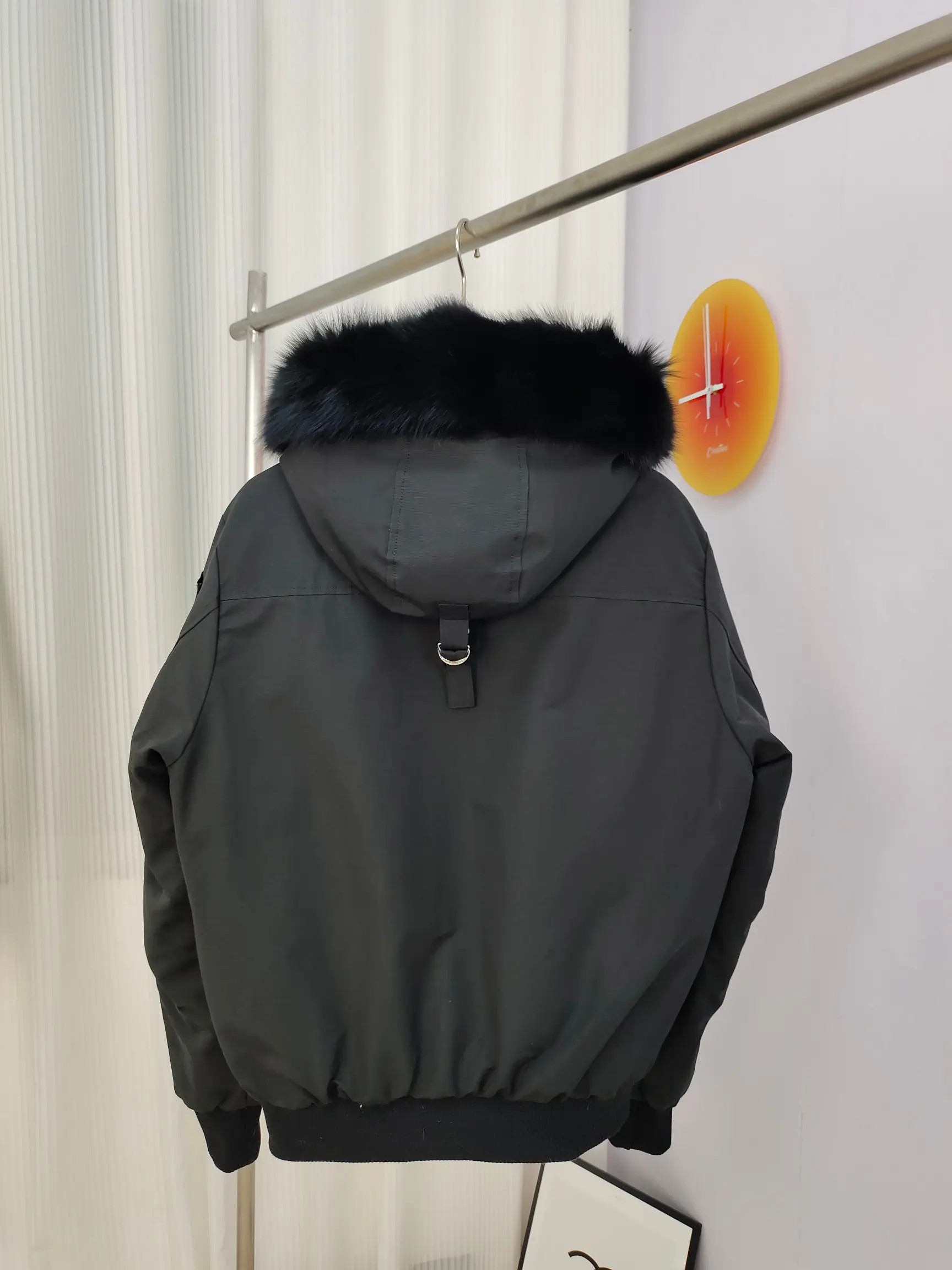 Ballistic Fur-Trimmed Down Bomber Jacket D60020921 — view 2