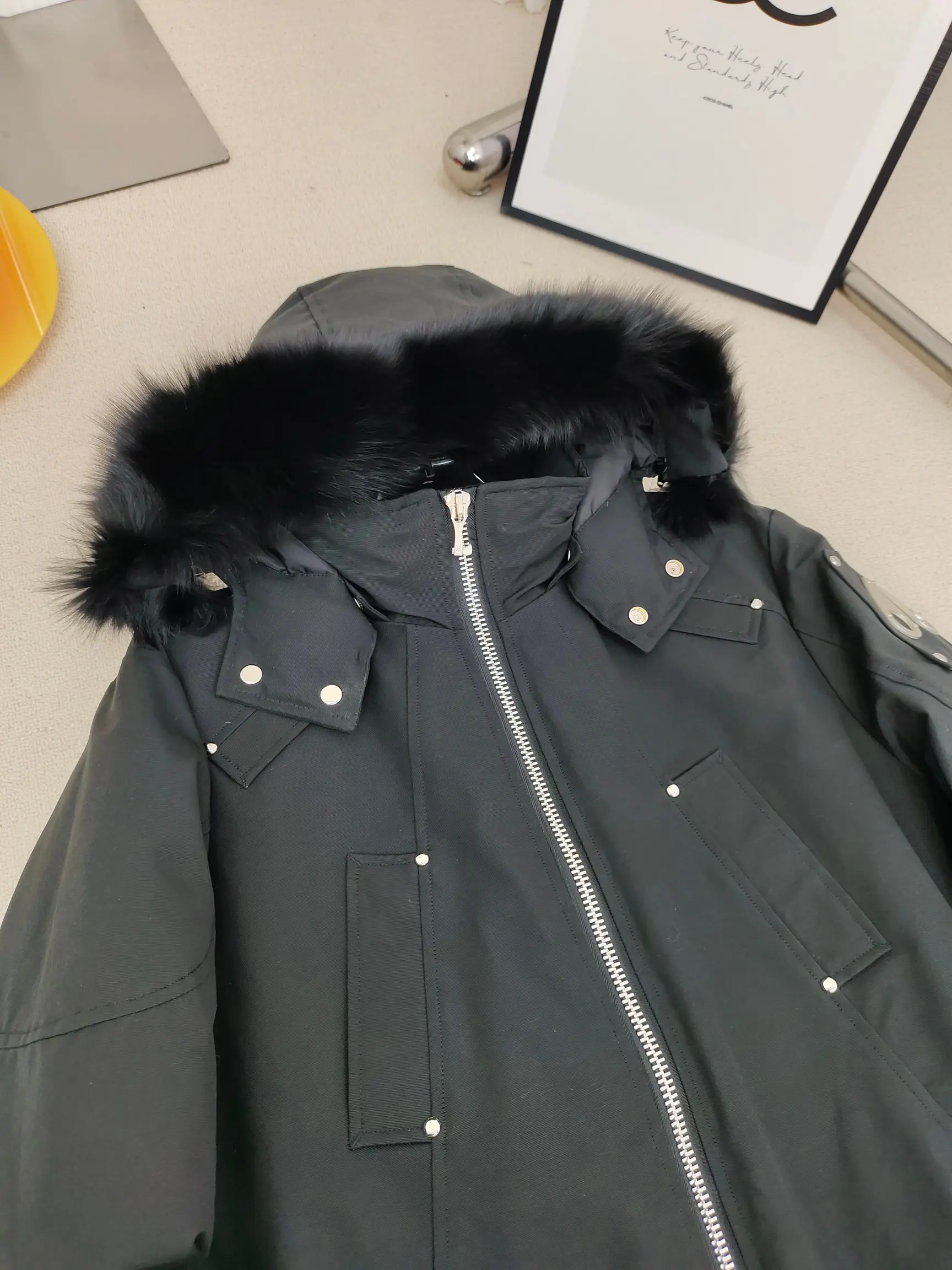 Ballistic Fur-Trimmed Down Bomber Jacket D60020921 — view 3