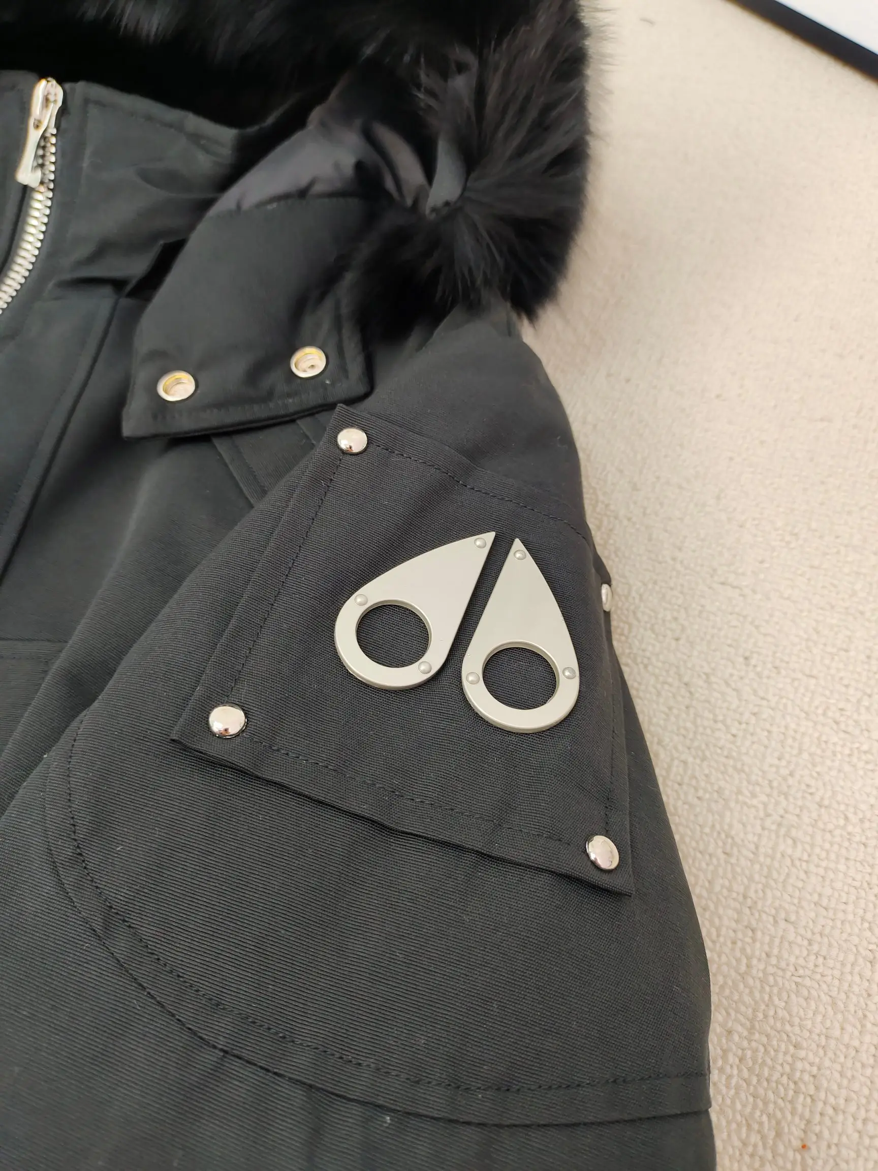 Ballistic Fur-Trimmed Down Bomber Jacket D60020921 — view 5