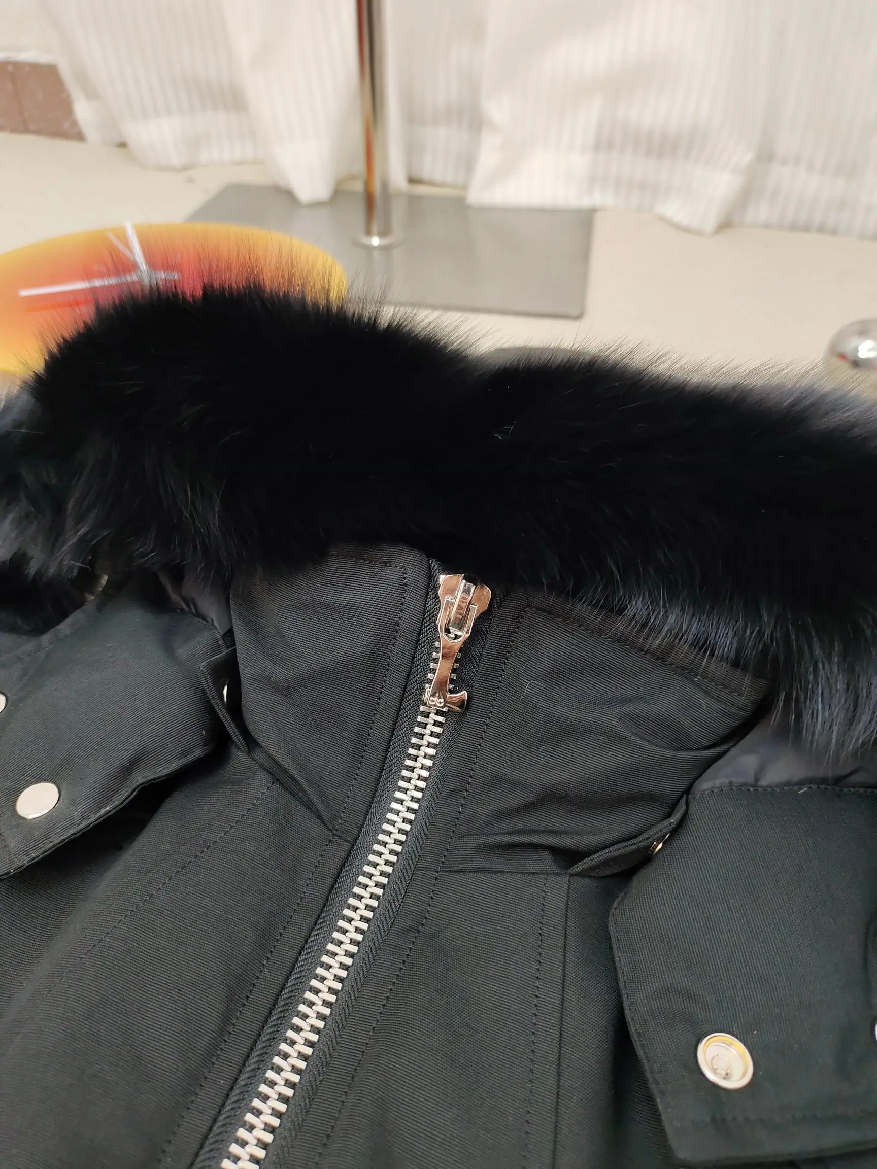 Ballistic Fur-Trimmed Down Bomber Jacket D60020921 — view 6