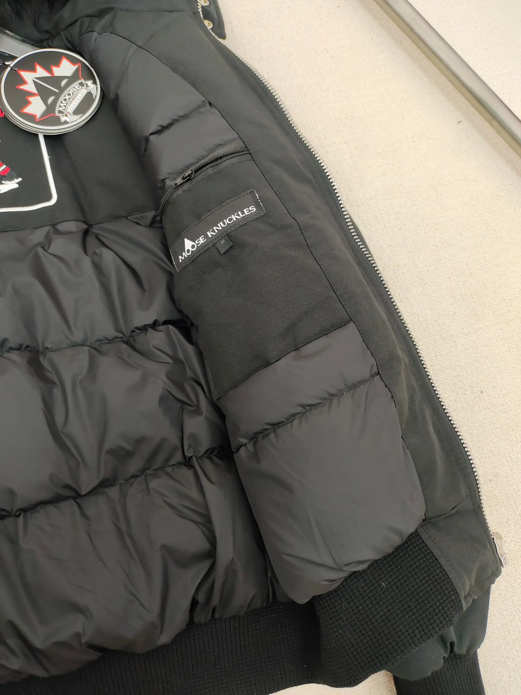 Ballistic Fur-Trimmed Down Bomber Jacket D60020921 — view 7