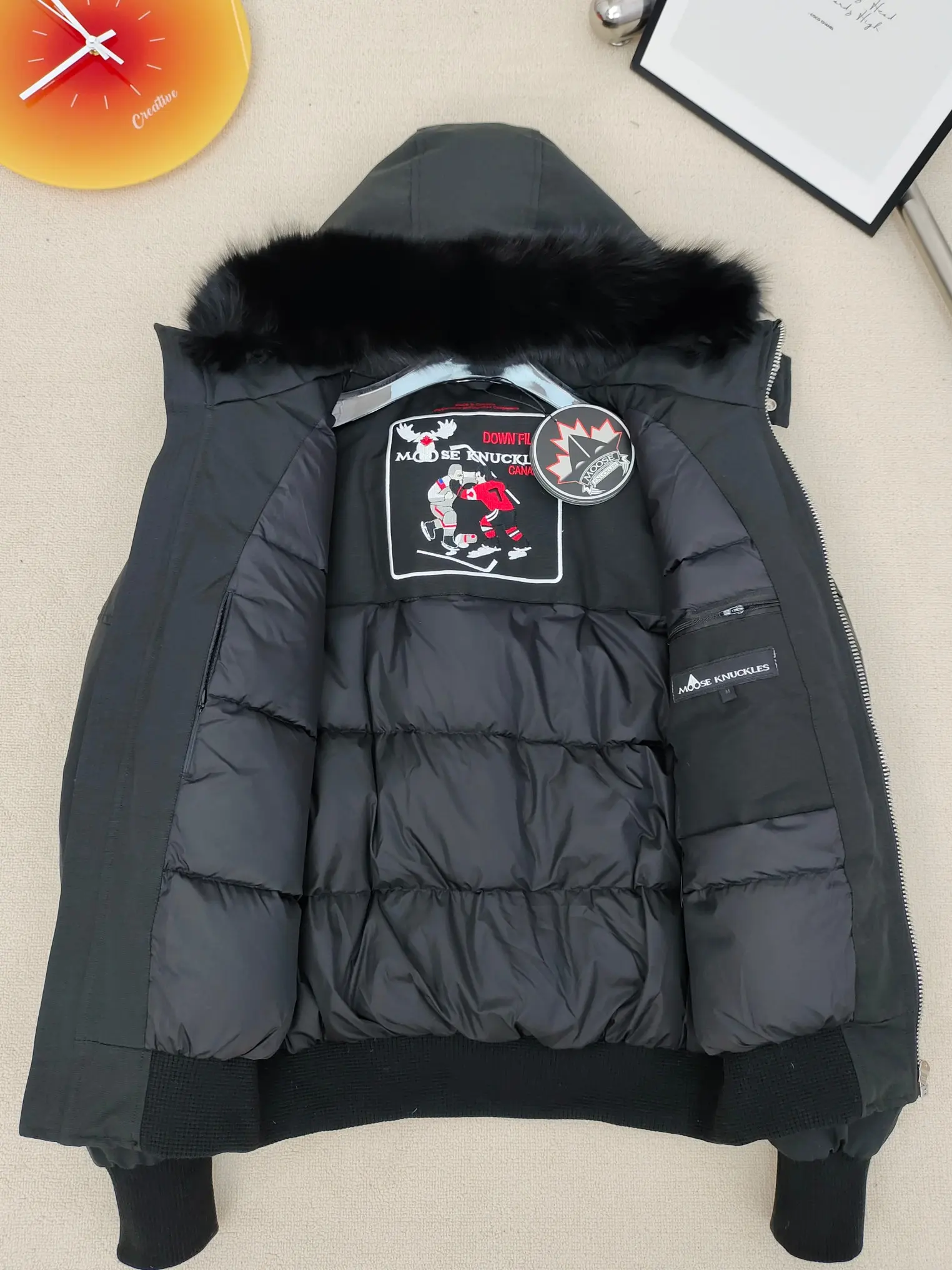 Ballistic Fur-Trimmed Down Bomber Jacket D60020921 — view 8