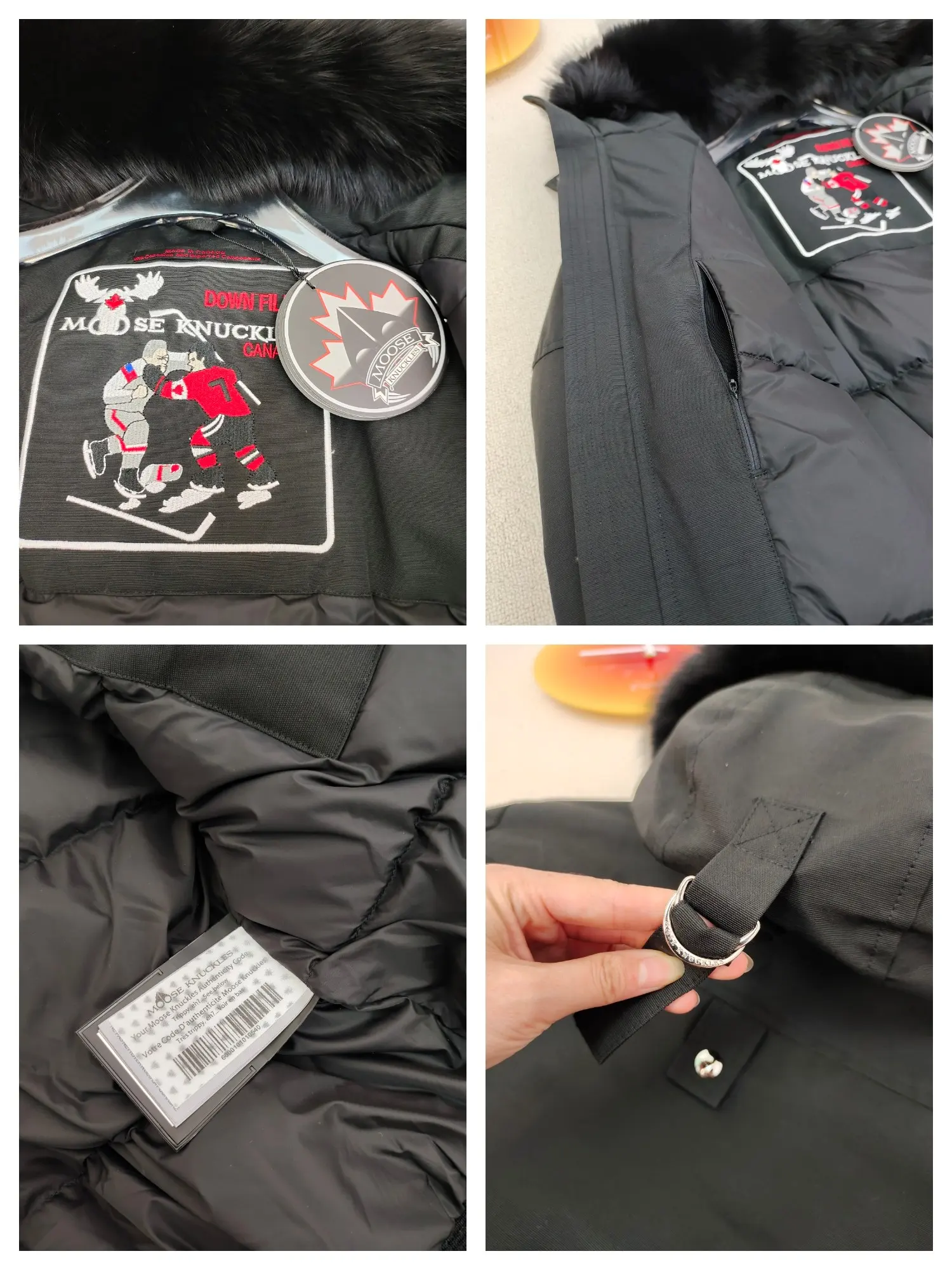 Ballistic Fur-Trimmed Down Bomber Jacket D60020921 — view 9