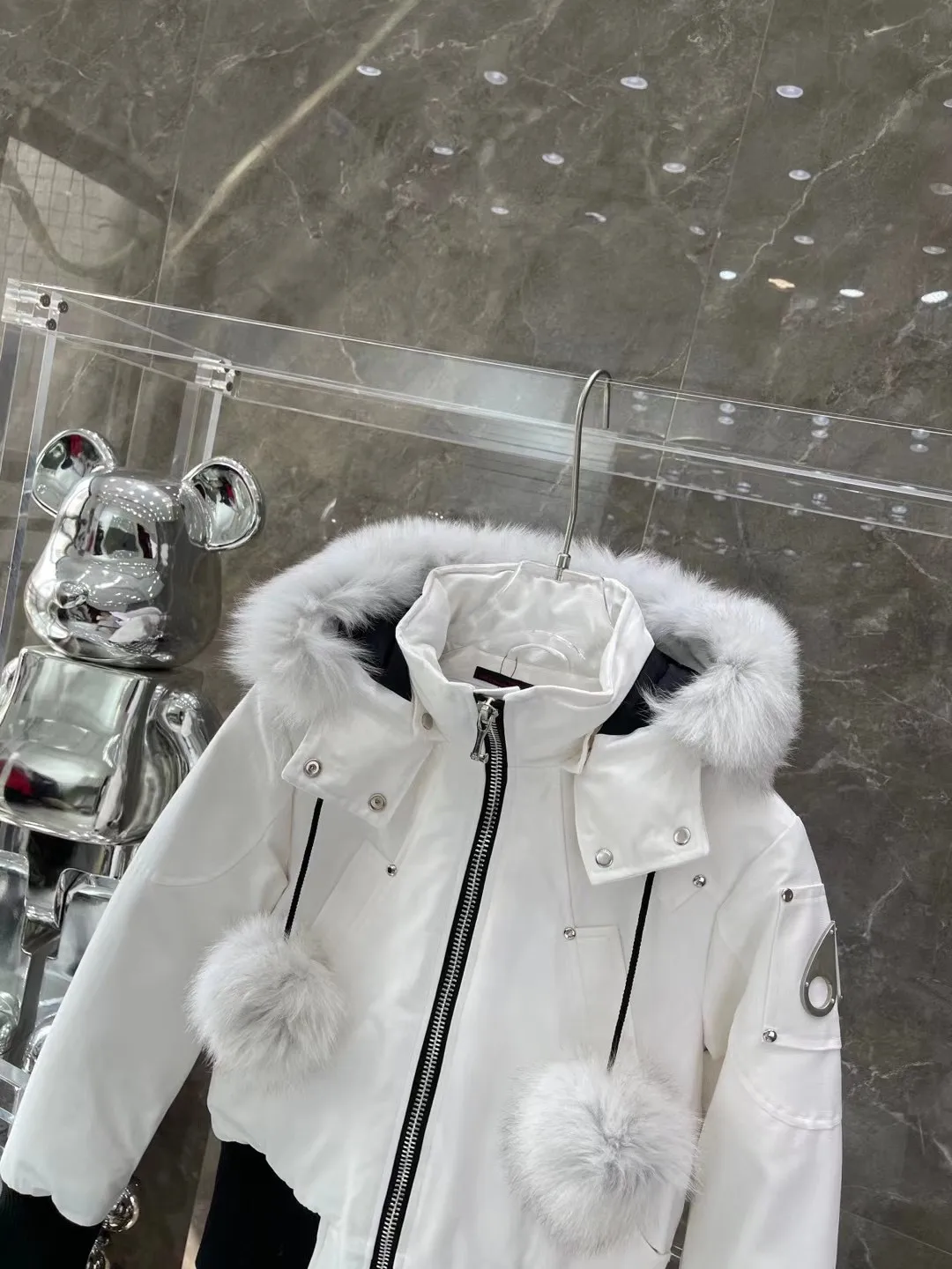 Moose Knuckles Fur-Trimmed Down Bomber Jacket D60020927 — view 2