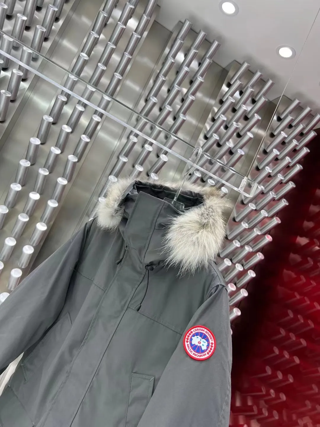 Fur-Trimmed Down-Filled Parka D60020954 — view 3