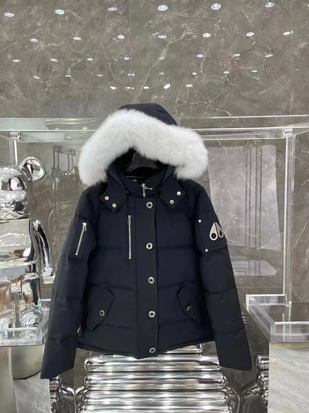 Moose Knuckles Fur-Trimmed Down Puffer Jacket D63020917